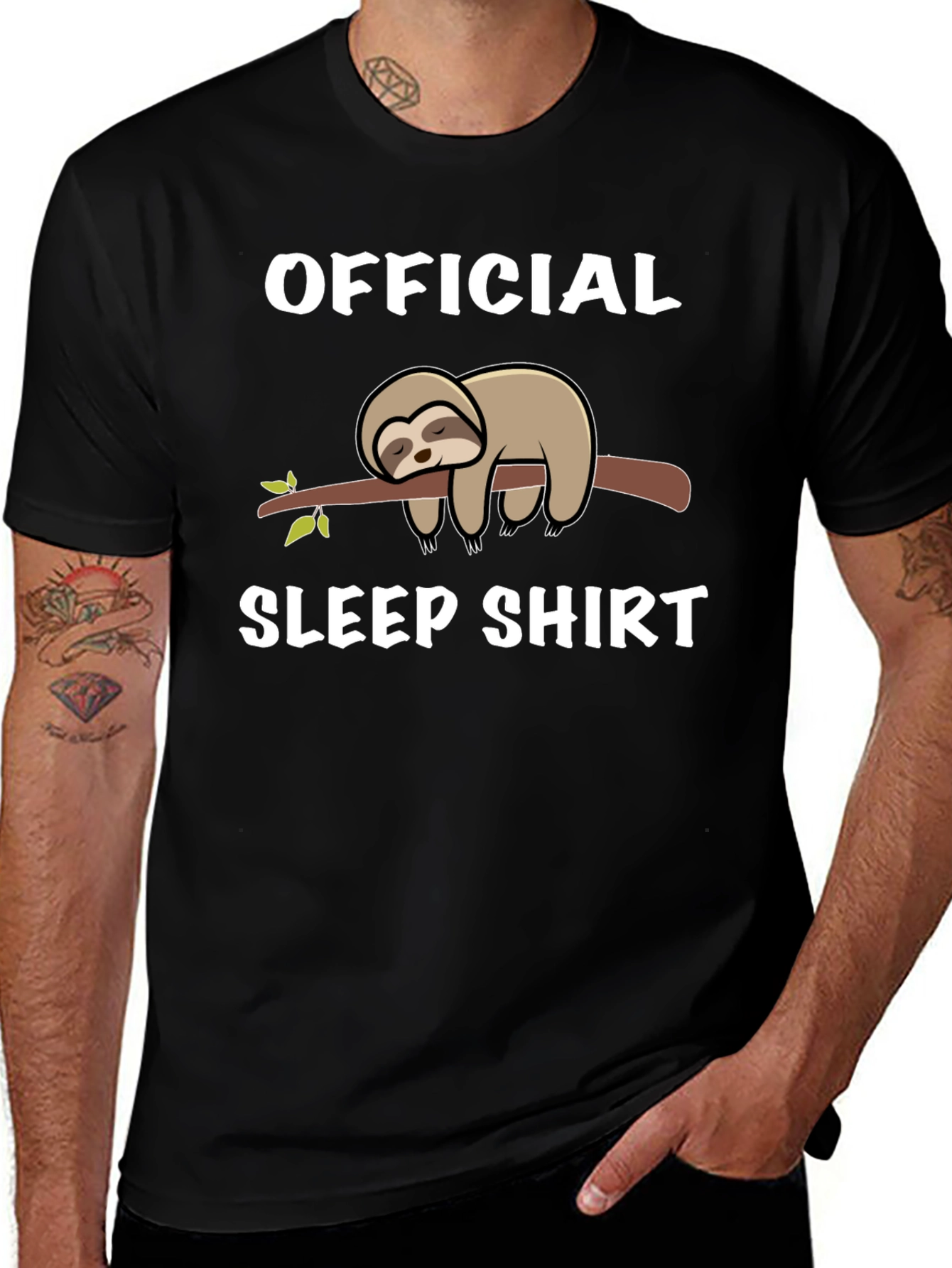 Official Sleep Shirt Sloth Graphic Tee