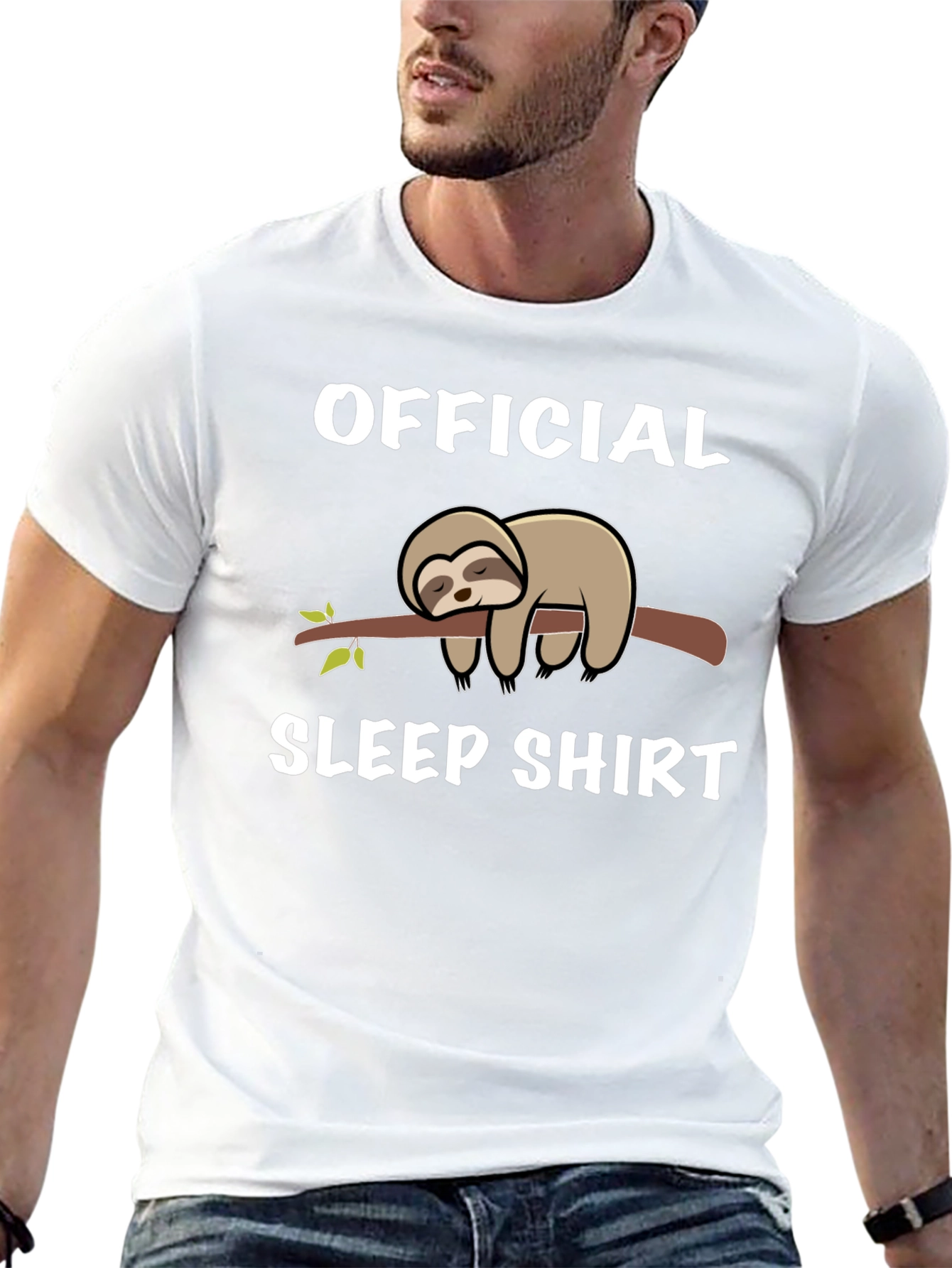 Official Sleep Shirt Sloth Graphic Tee