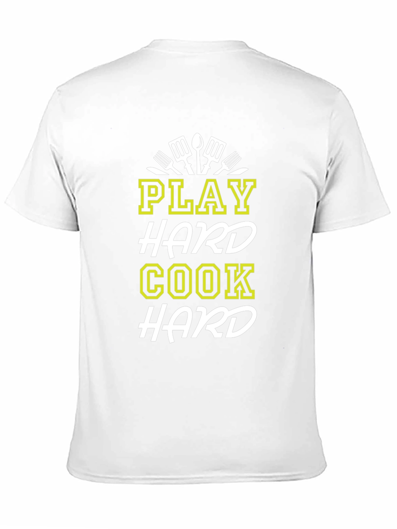 Play Hard Cook Hard Graphic T-Shirt - Black