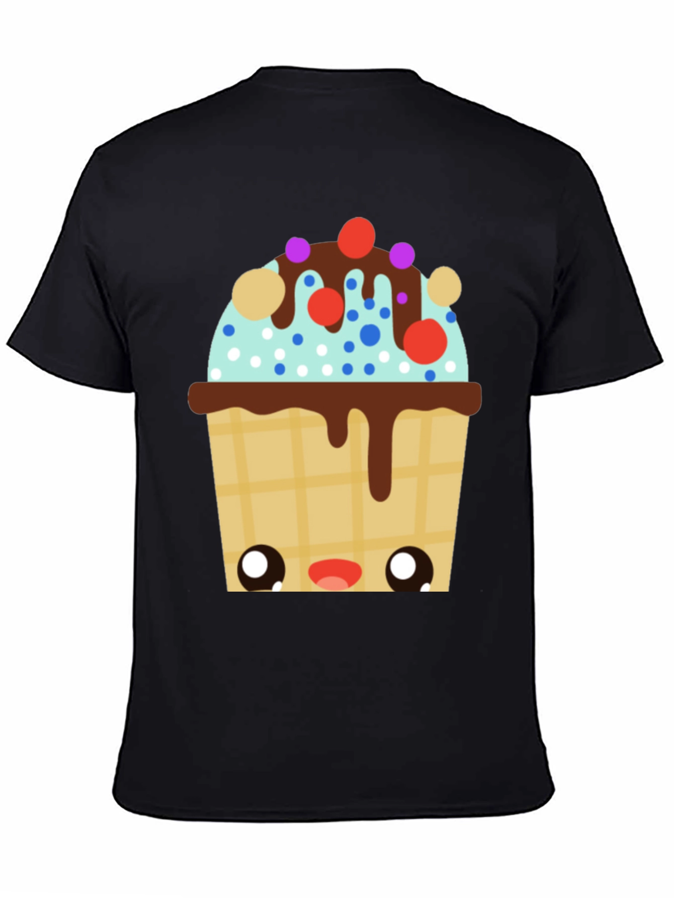Kawaii Ice Cream Cone Graphic Tee
