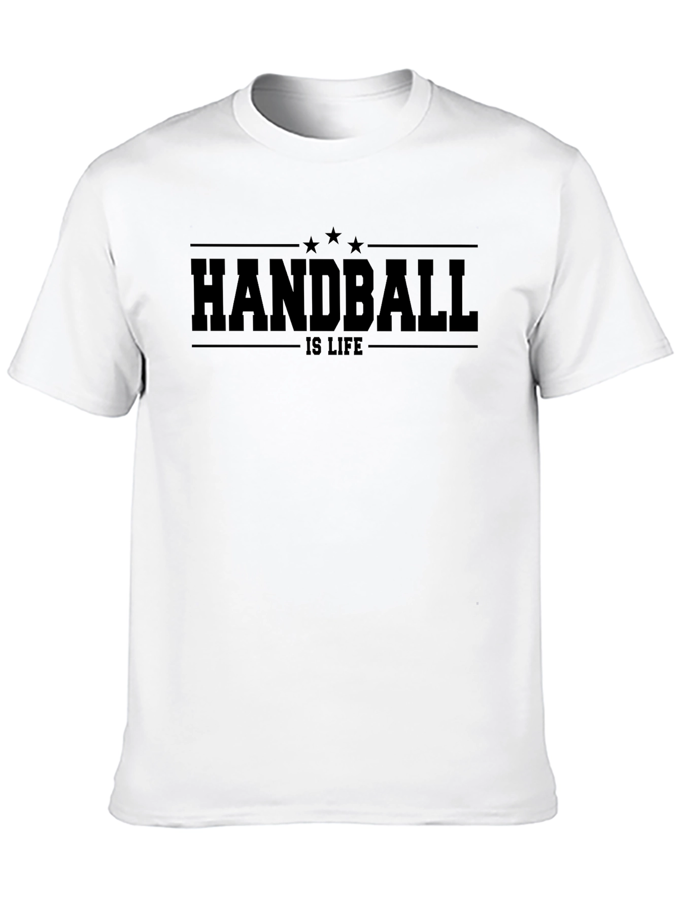 Handball is Life Black Graphic T-Shirt