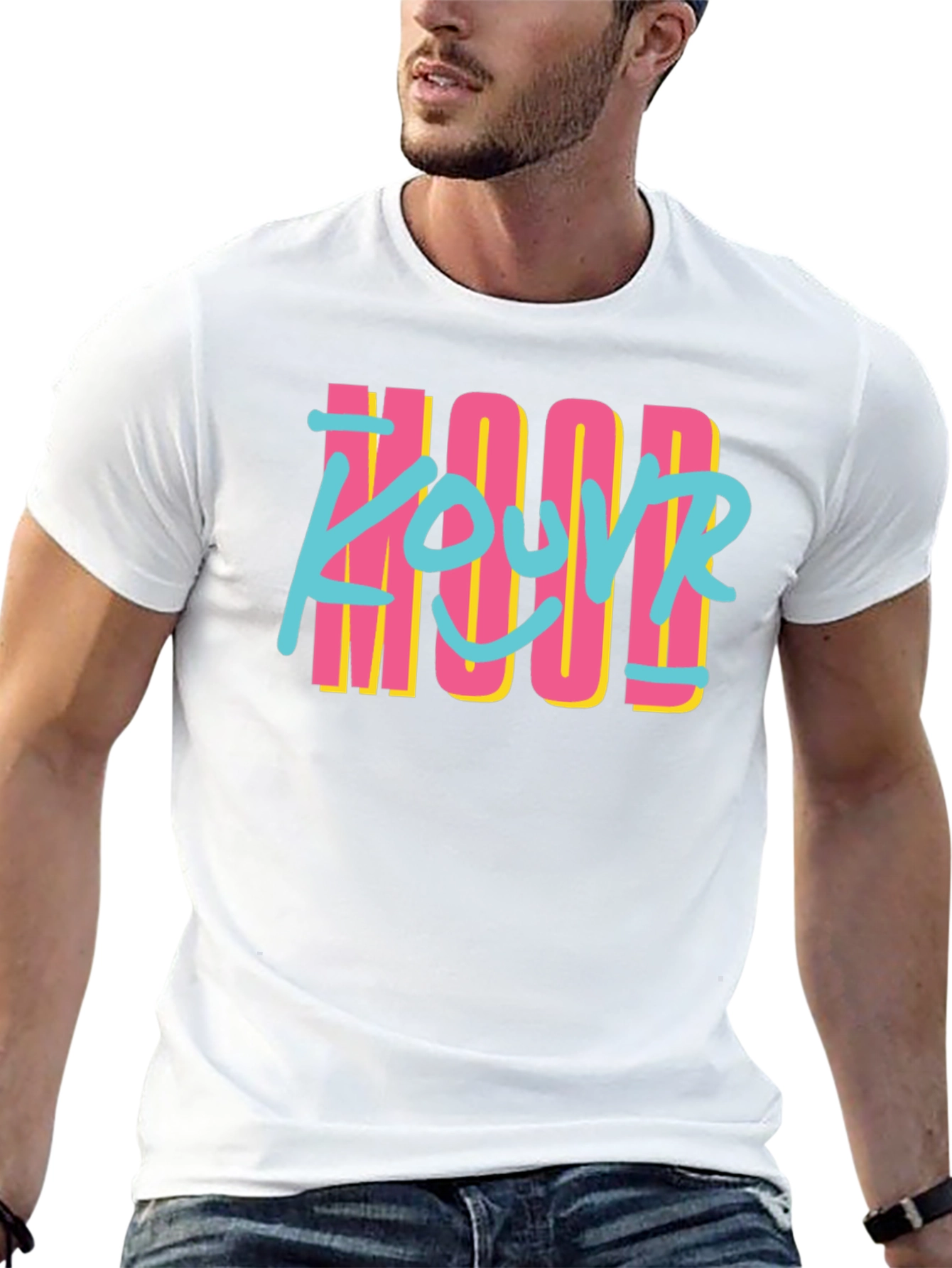 Retro Style YOUR MOOD Black T-Shirt