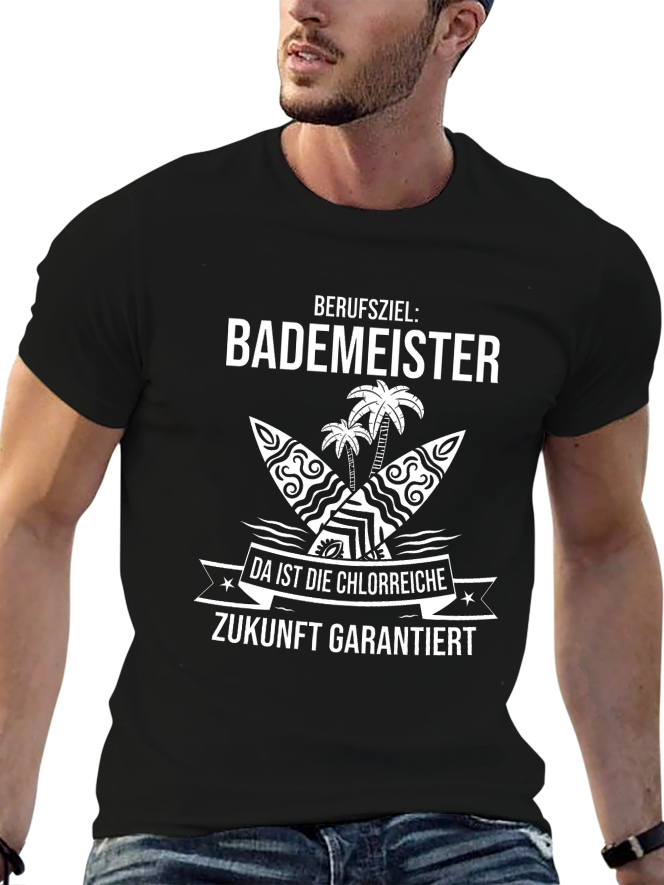 BadeMeister T-Shirt - Chlorreiche Zukunft! Funny Summer Tee
