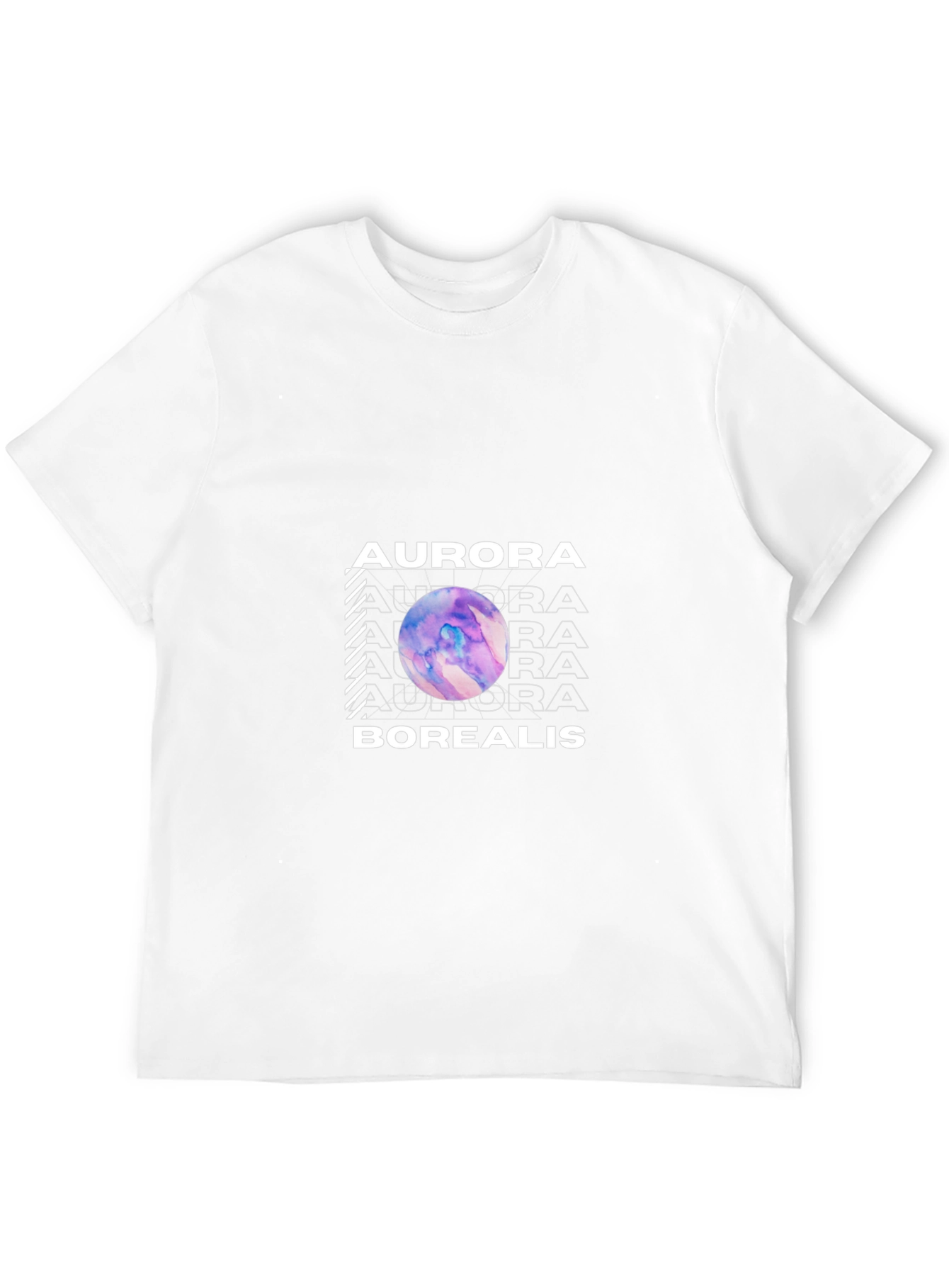 Aurora Borealis Graphic Black T-Shirt