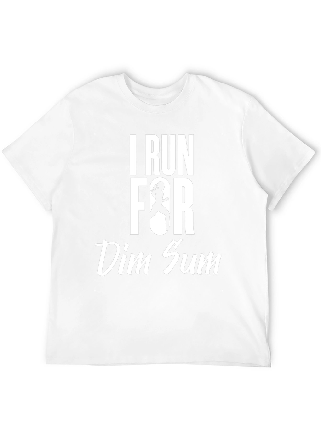I Run for Dim Sum Black Graphic T-Shirt