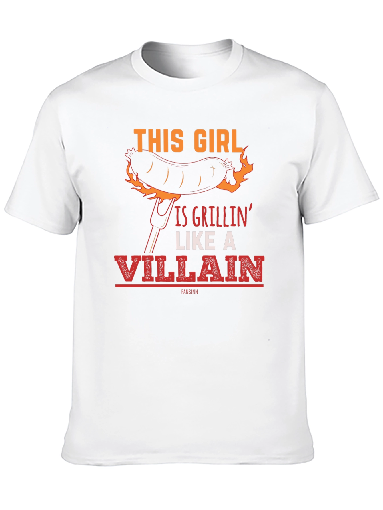 This Girl Is Grillin Like A Villain Funny T-Shirt