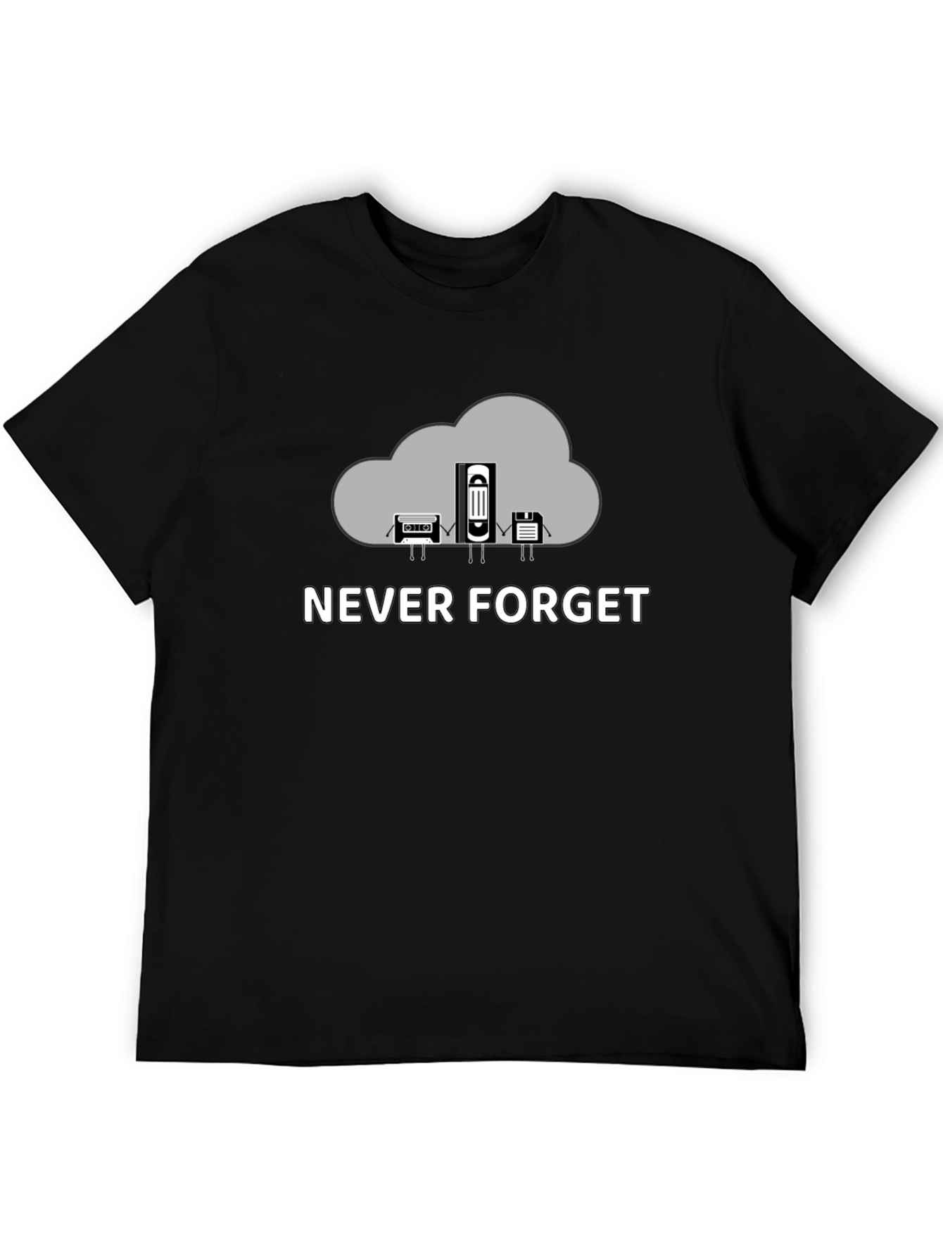 Never Forget Retro Tech T-Shirt