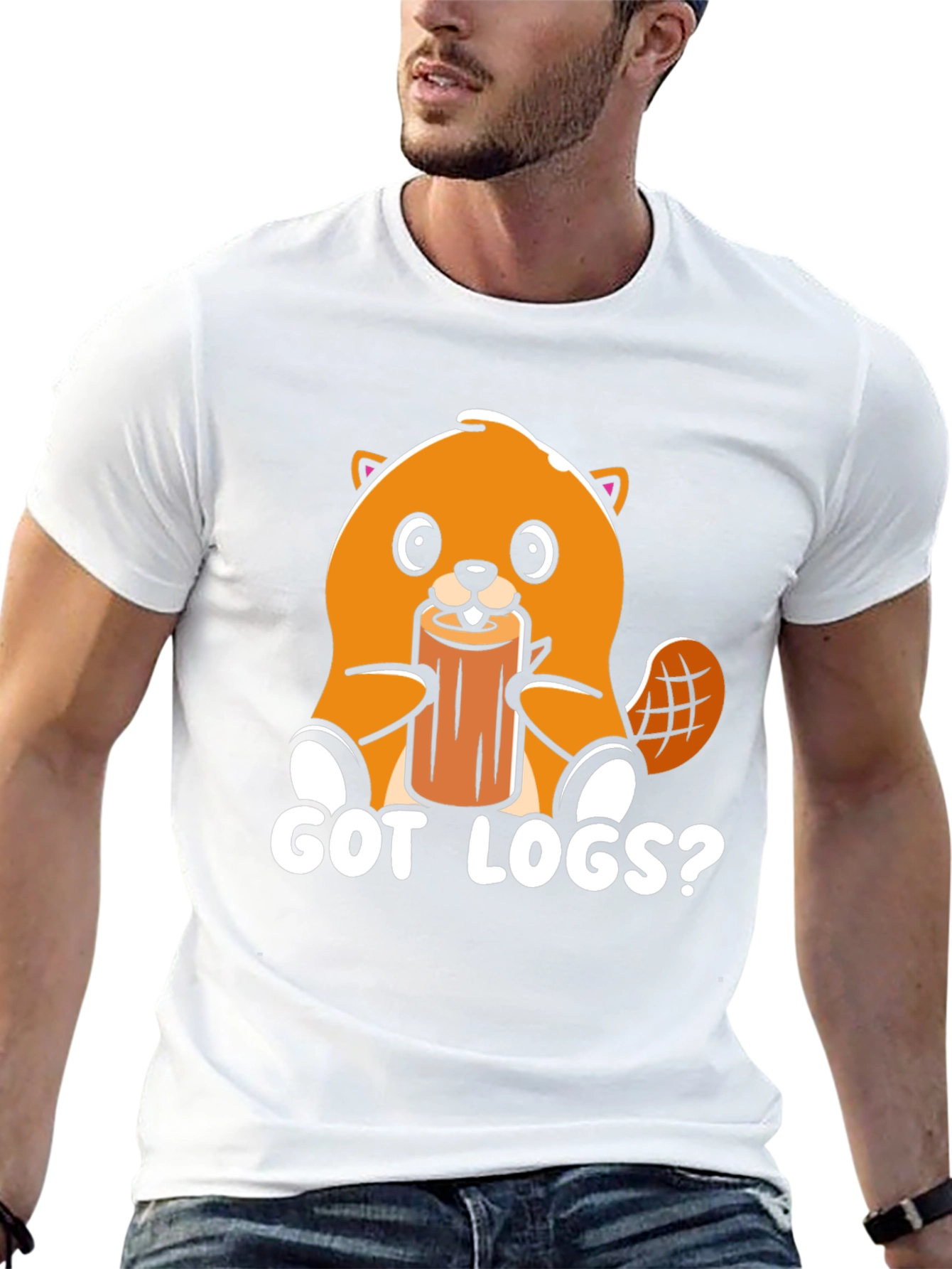 Got Logs? Beaver Graphic T-Shirt