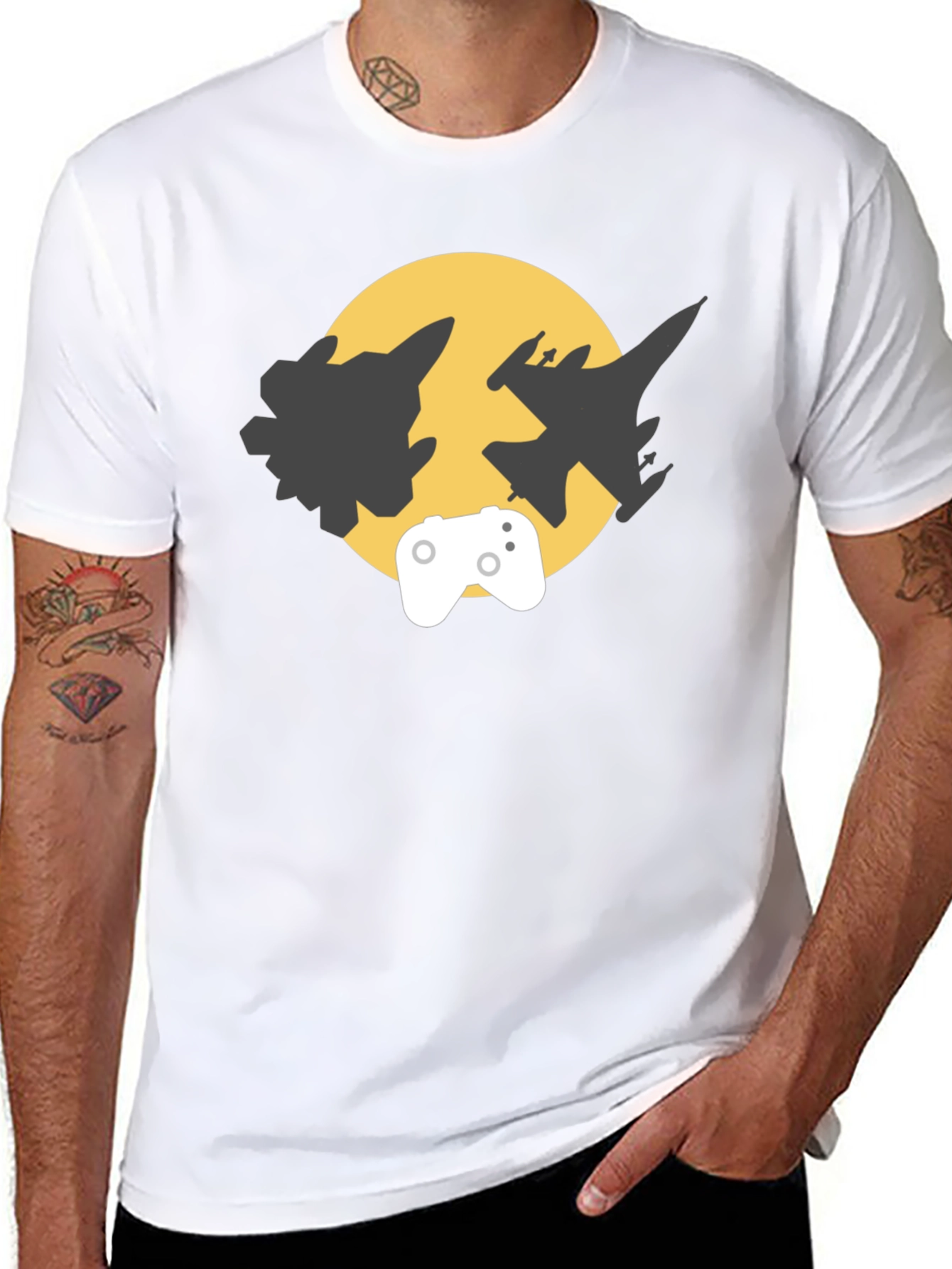 Gaming Jets Black T-Shirt