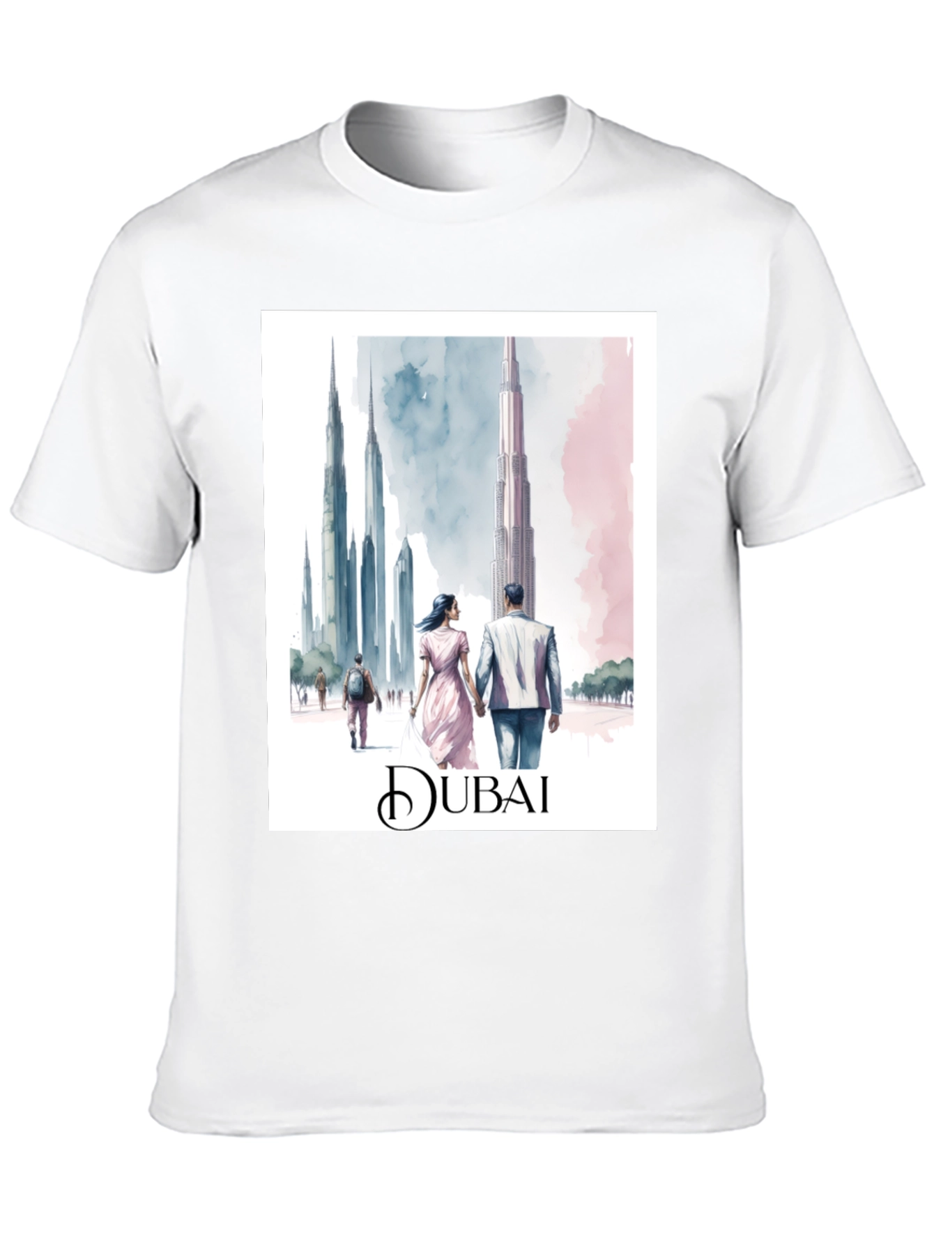 Dubai Skyline Graphic T-Shirt - Urban Style