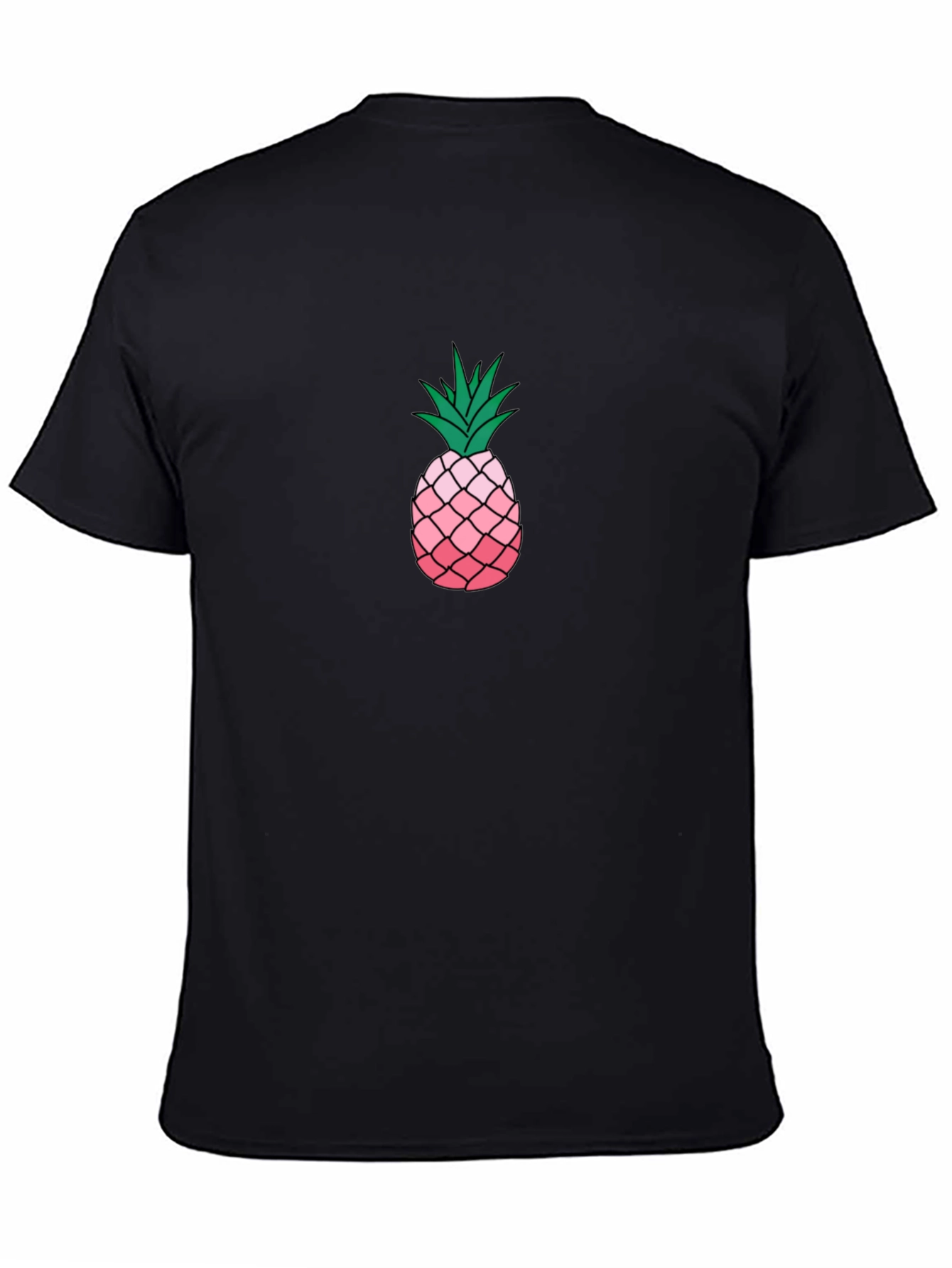 Pineapple Graphic Black T-Shirt