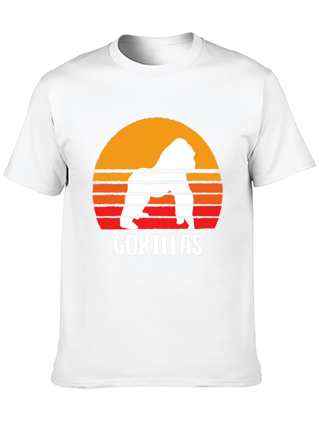 Retro Gorilla Sunset Graphic Tee