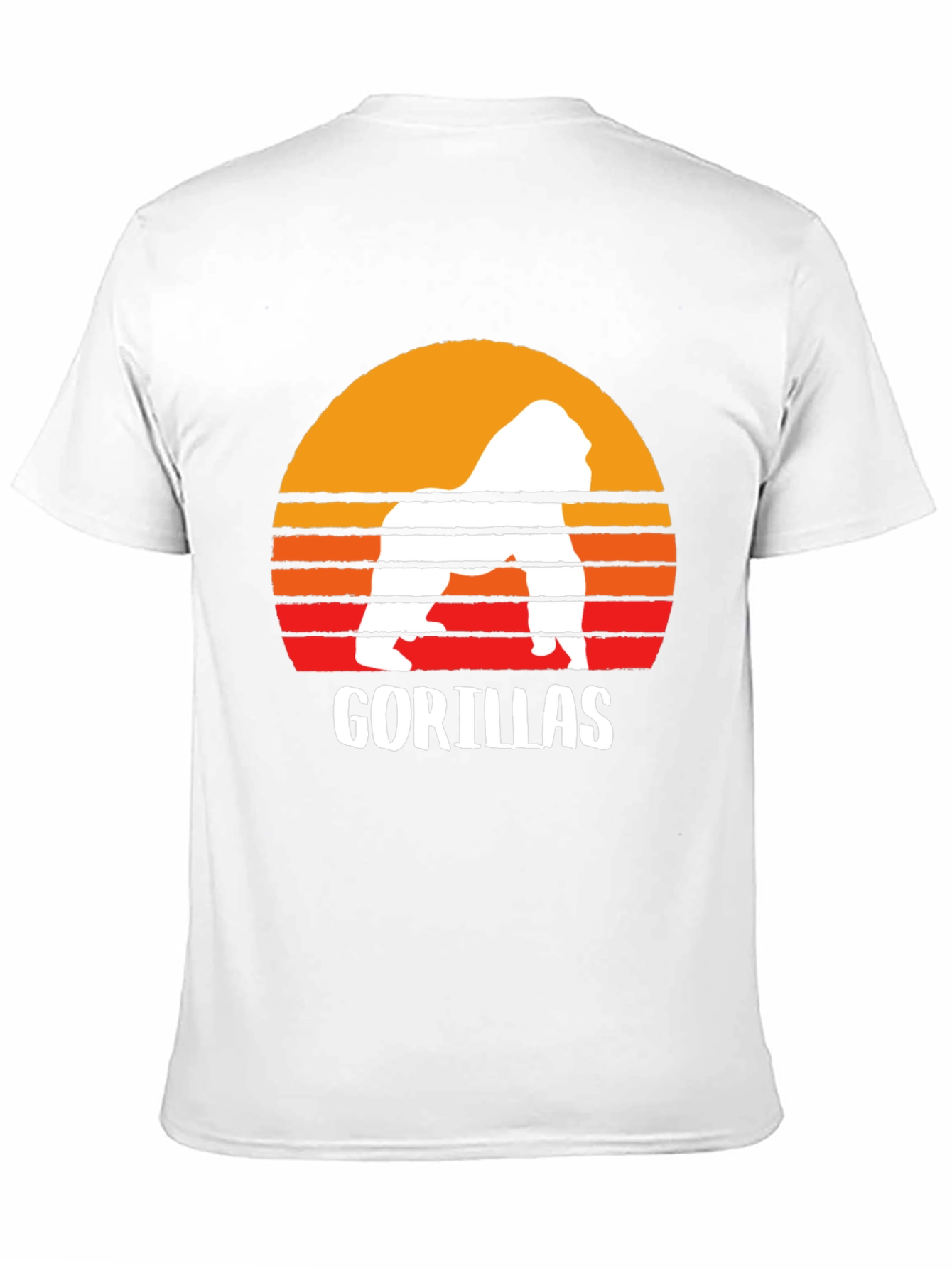 Retro Gorilla Sunset Graphic Tee
