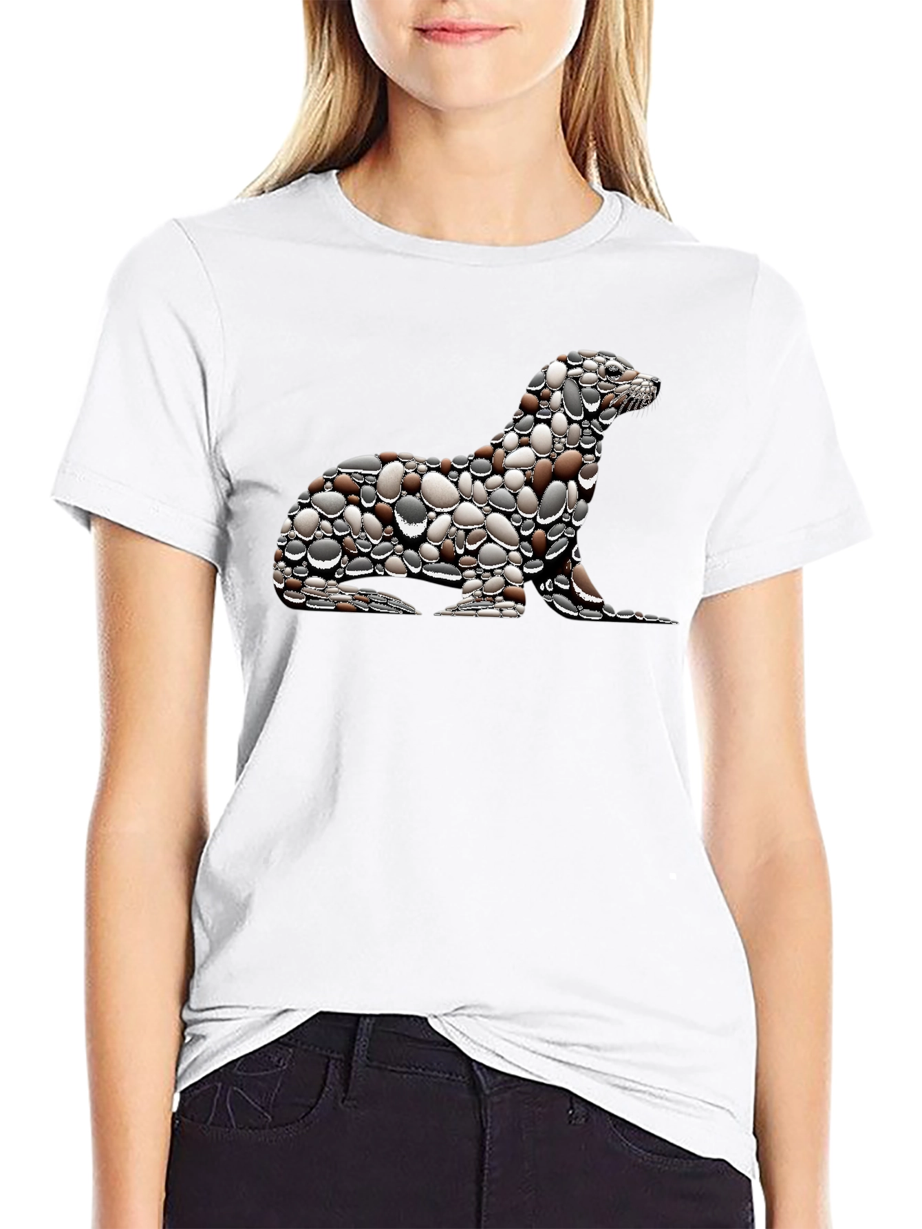 Unique Pebble Seal Graphic Tee