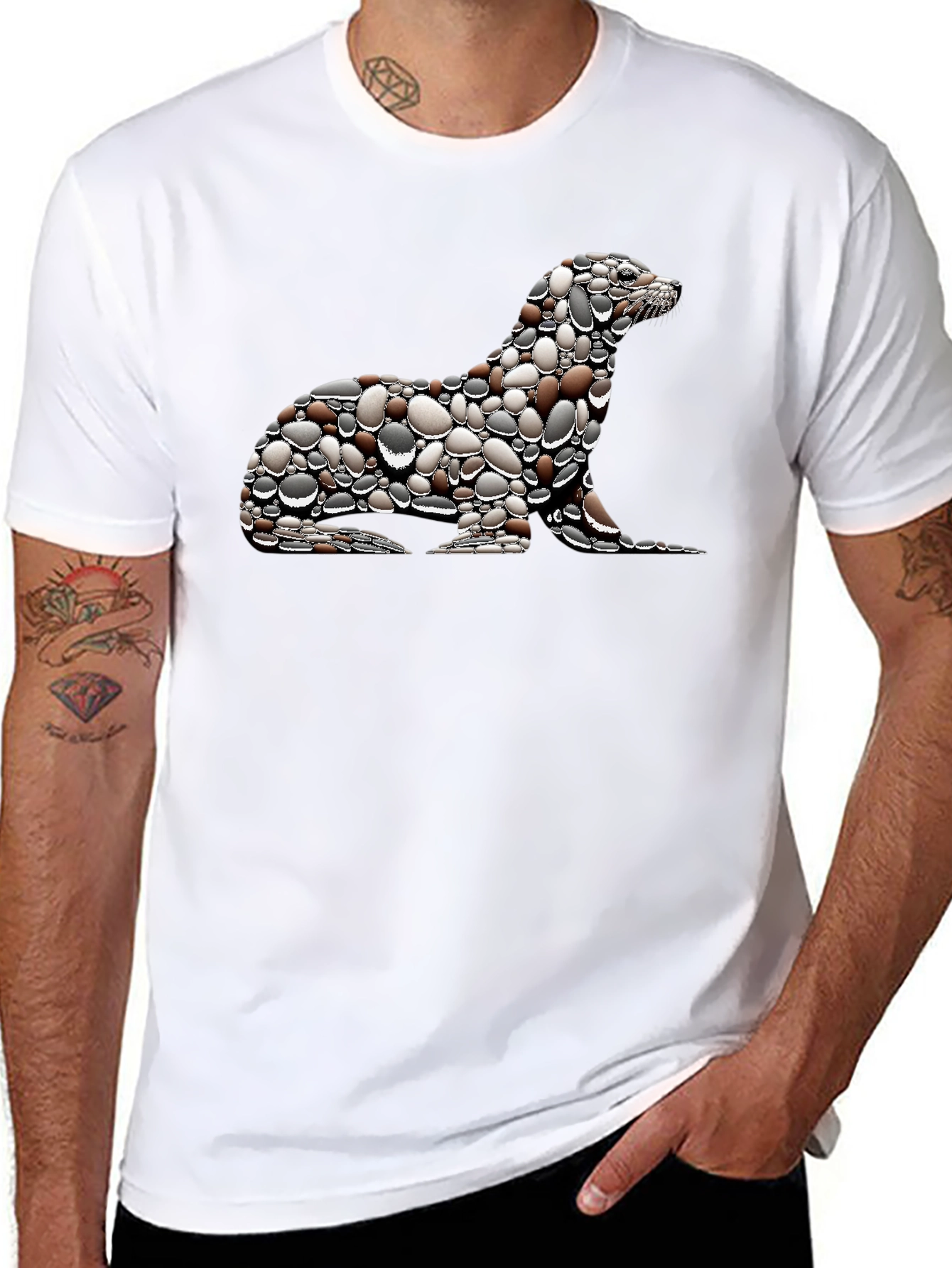 Unique Pebble Seal Graphic Tee