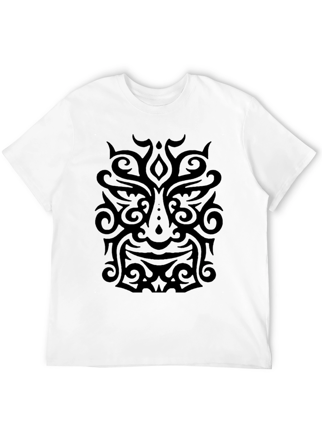 Tribal Mask Graphic Black T-Shirt