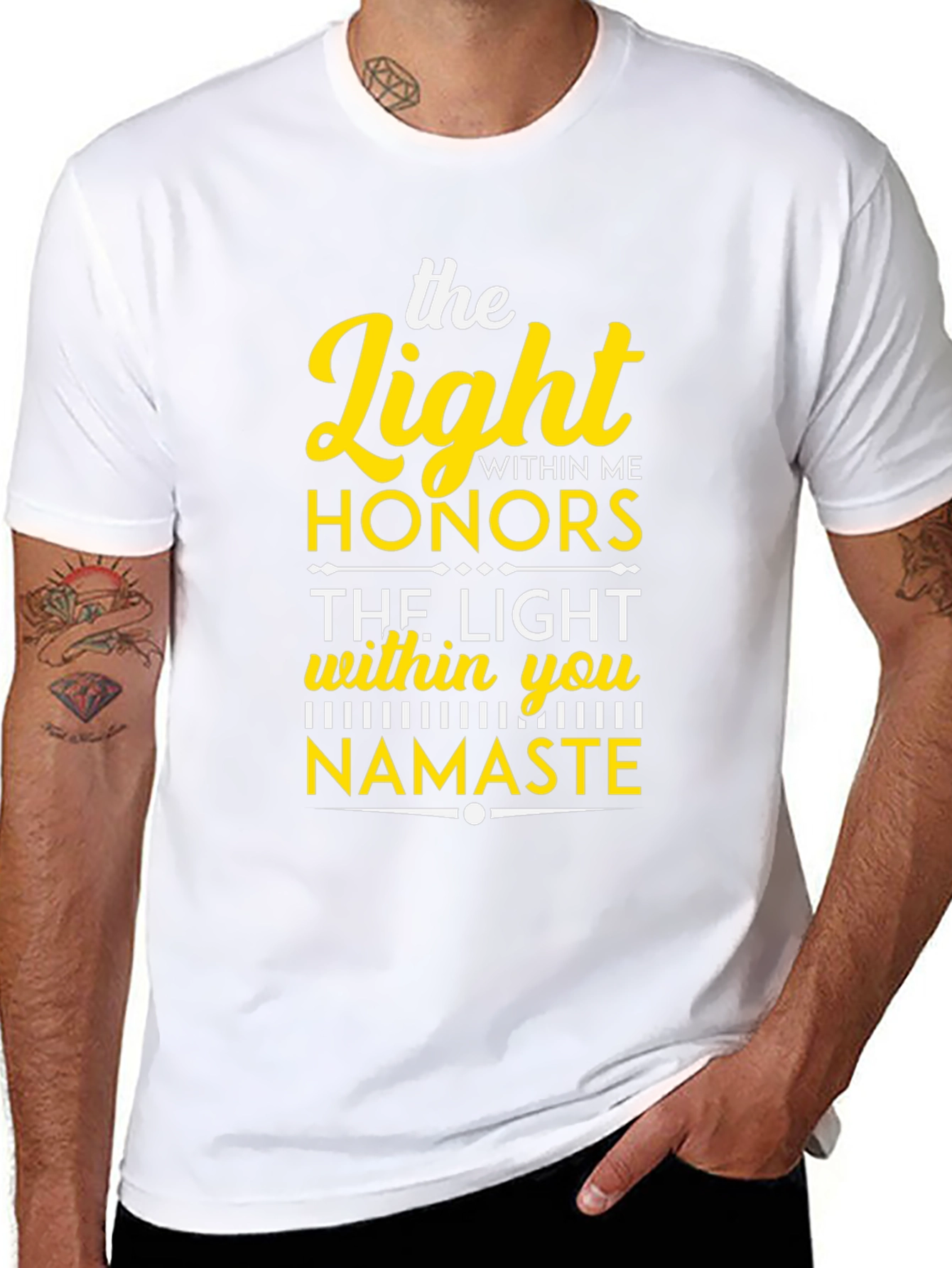 The Light Within Namaste Black T-Shirt