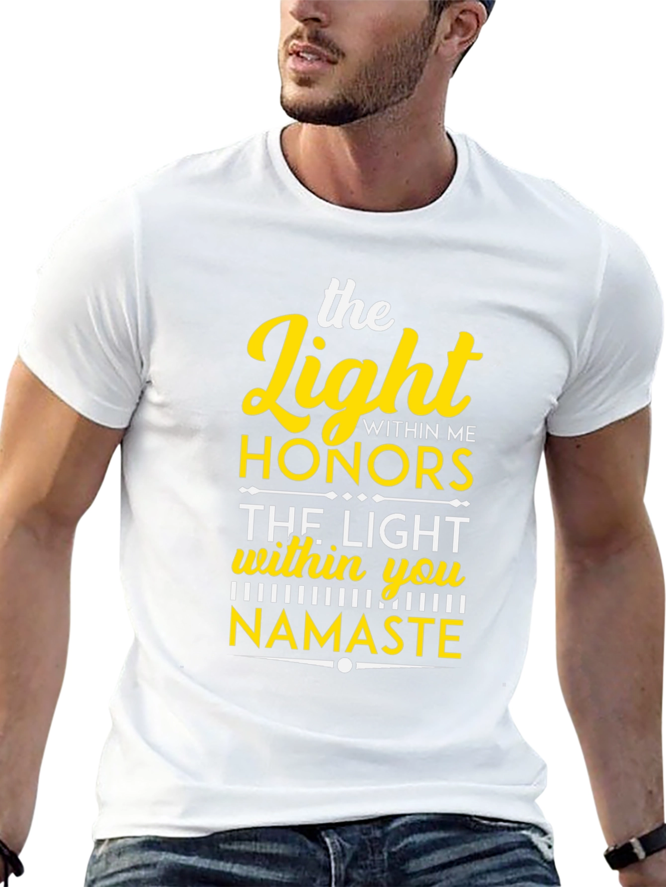 The Light Within Namaste Black T-Shirt