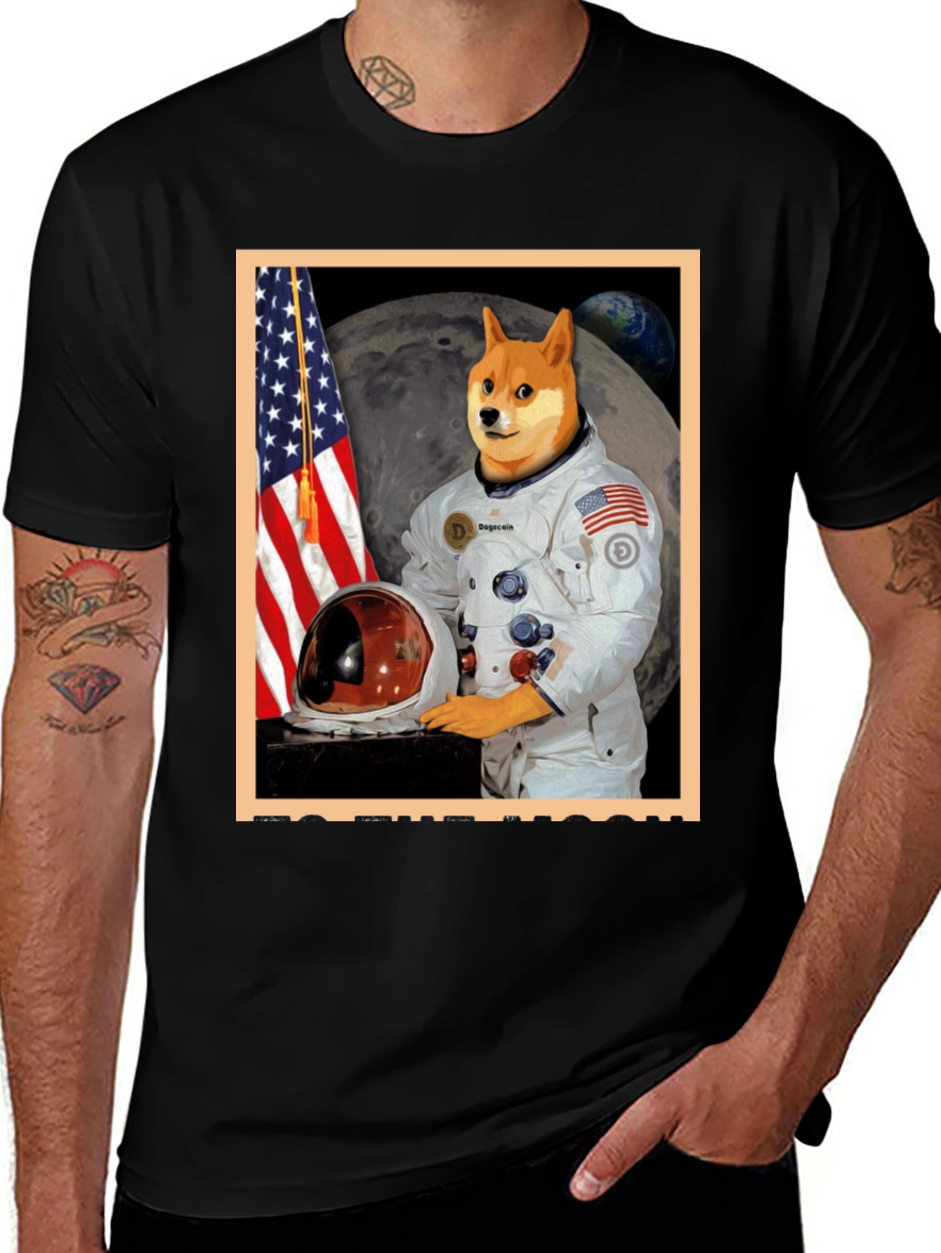 Doge to the Moon Graphic Tee