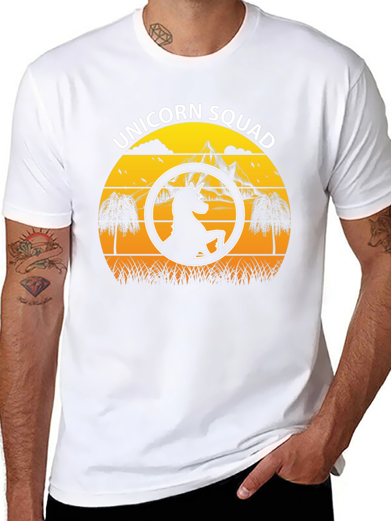 Unicorn Squad Graphic Tee - Black