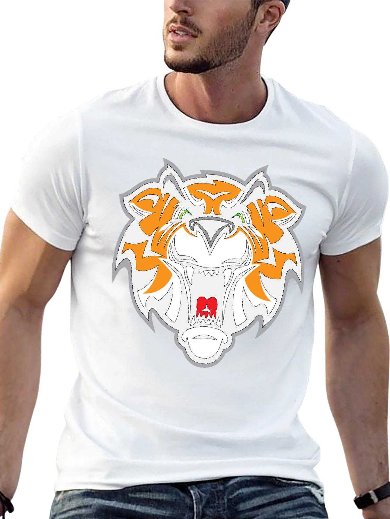 Tiger Graphic Black T-Shirt - Mens Fashion Tee