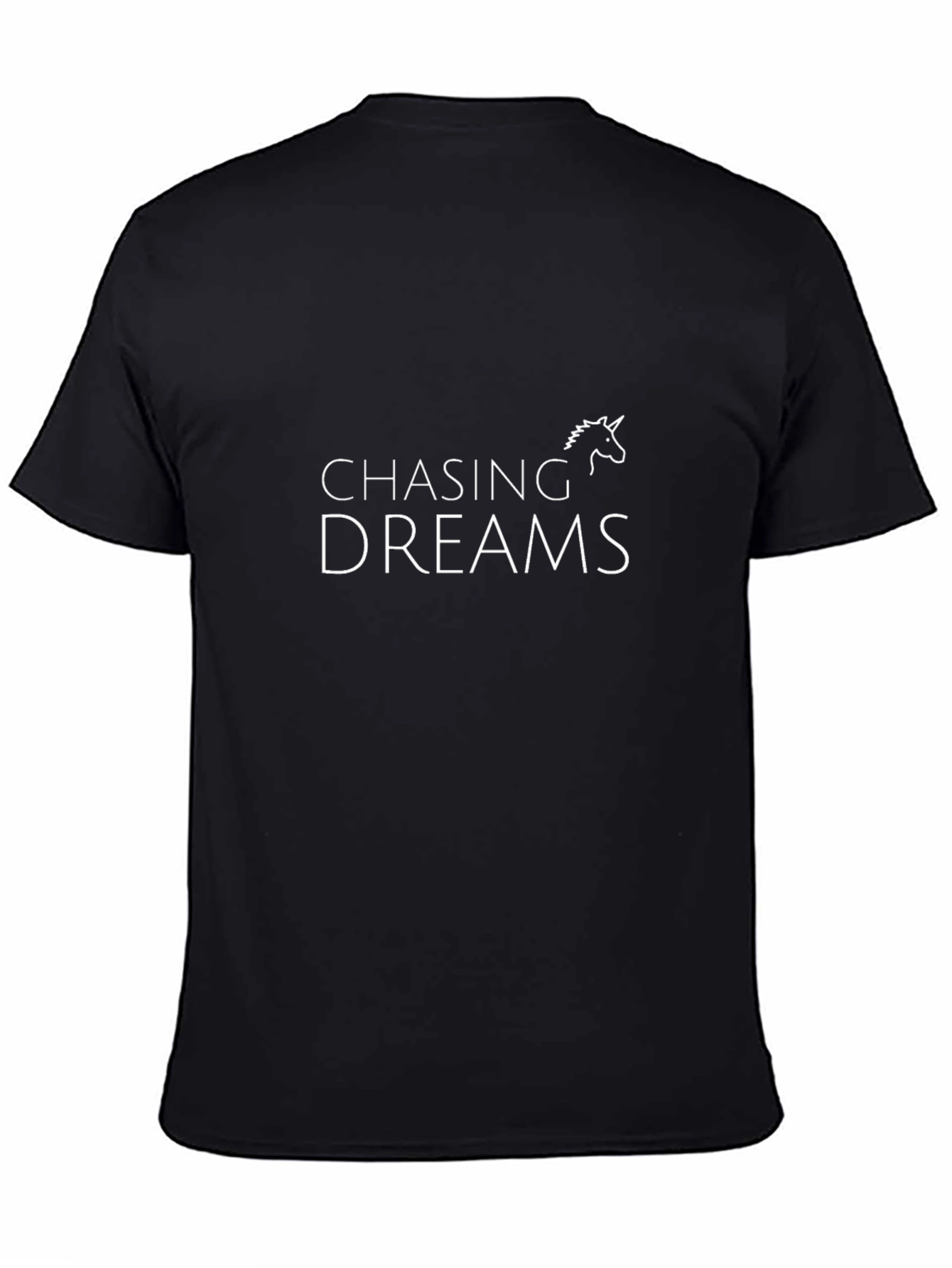 Chasing Dreams Graphic Tee - Black Unisex T-Shirt
