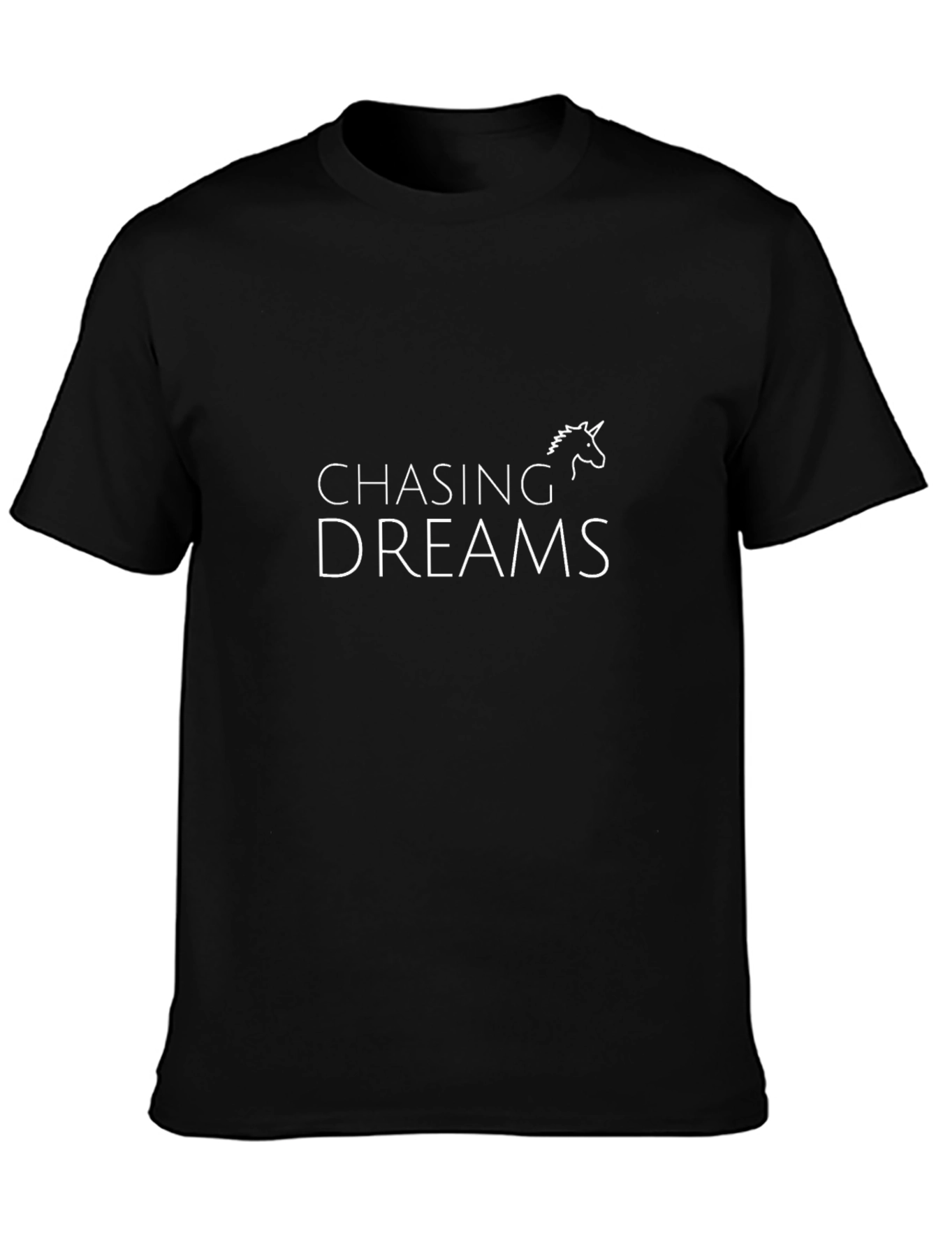 Chasing Dreams Graphic Tee - Black Unisex T-Shirt