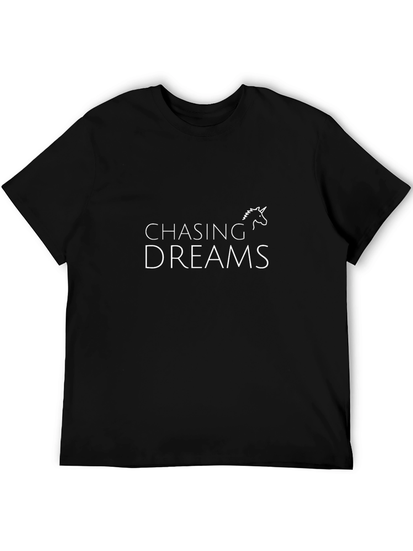 Chasing Dreams Graphic Tee - Black Unisex T-Shirt