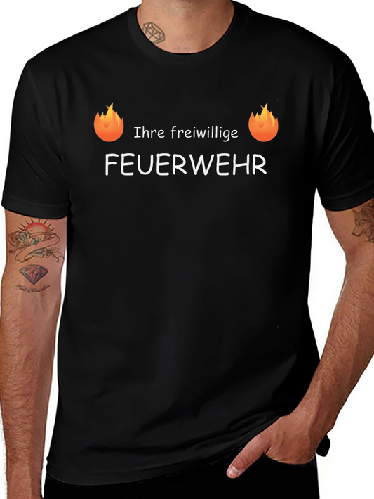 Volunteer Fire Department T-Shirt - German Feuerwehr Tee