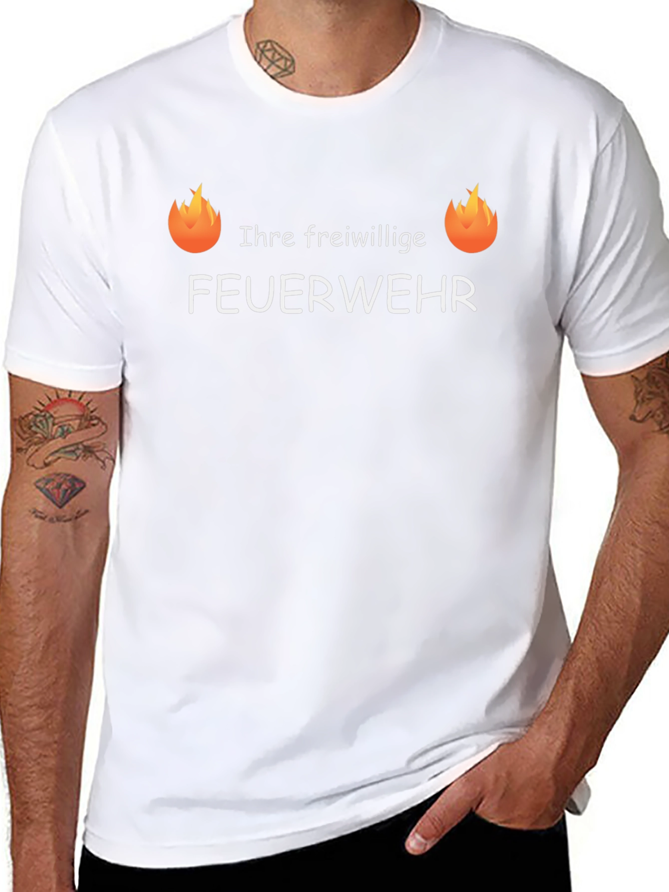 Volunteer Fire Department T-Shirt - German Feuerwehr Tee