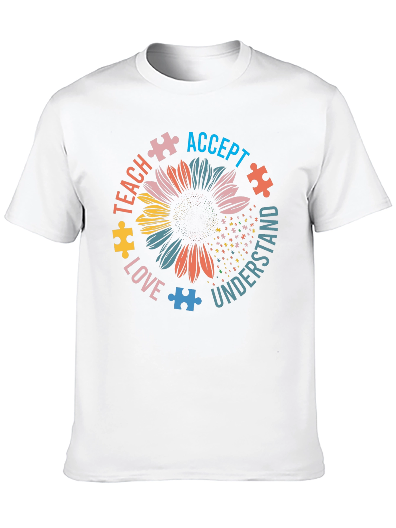 Autism Awareness Sunflower Graphic Tee