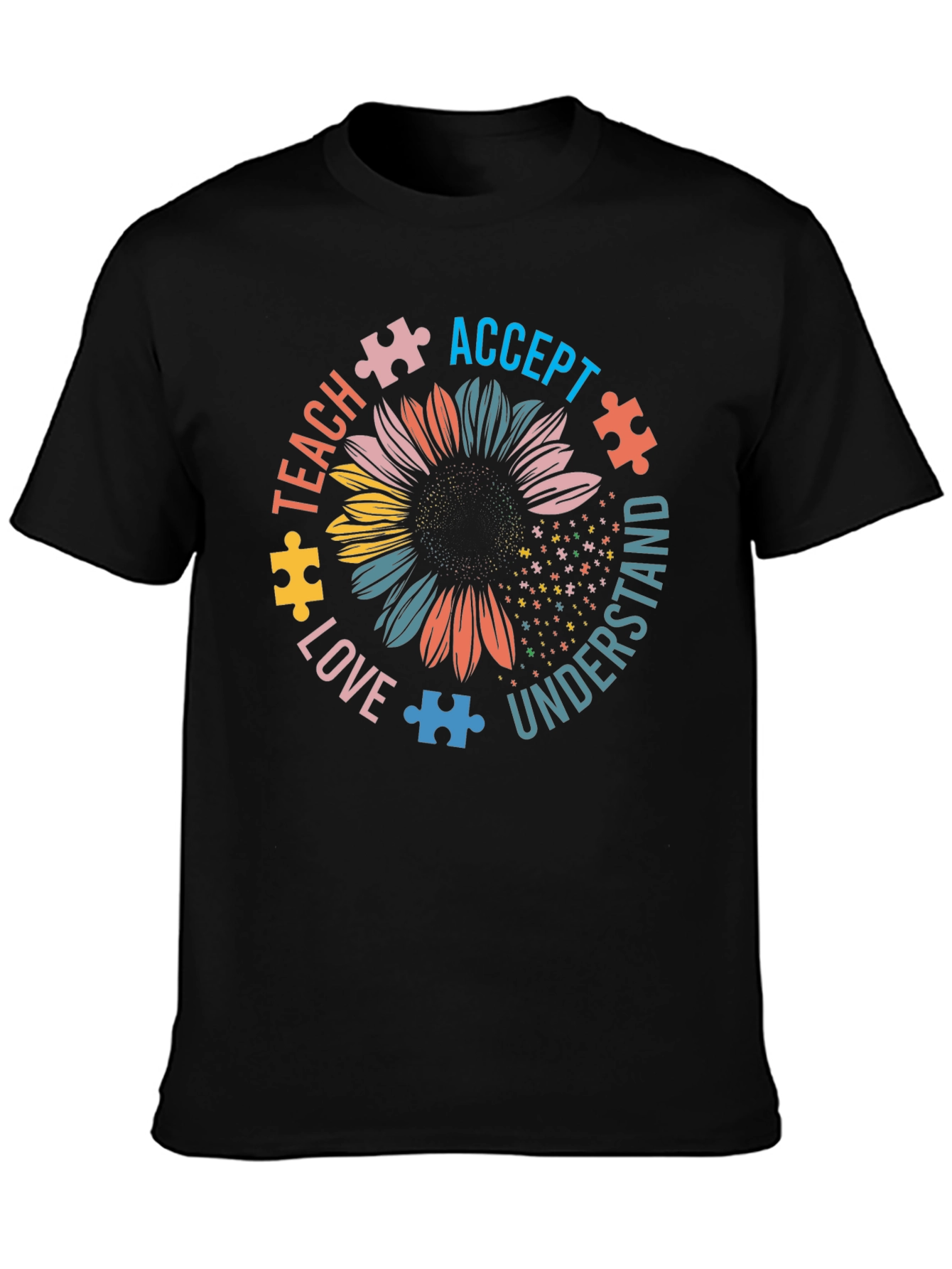 Autism Awareness Sunflower Graphic Tee