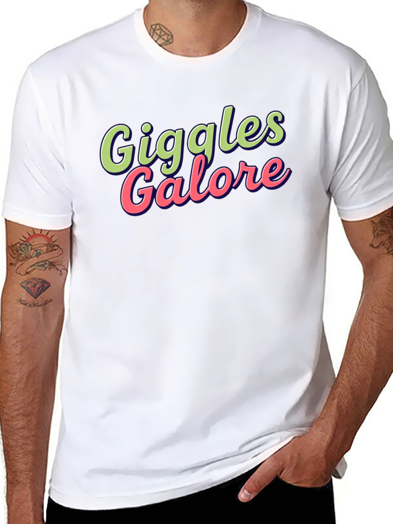 Giggles Galore Graphic Tee - Fun Black T-Shirt