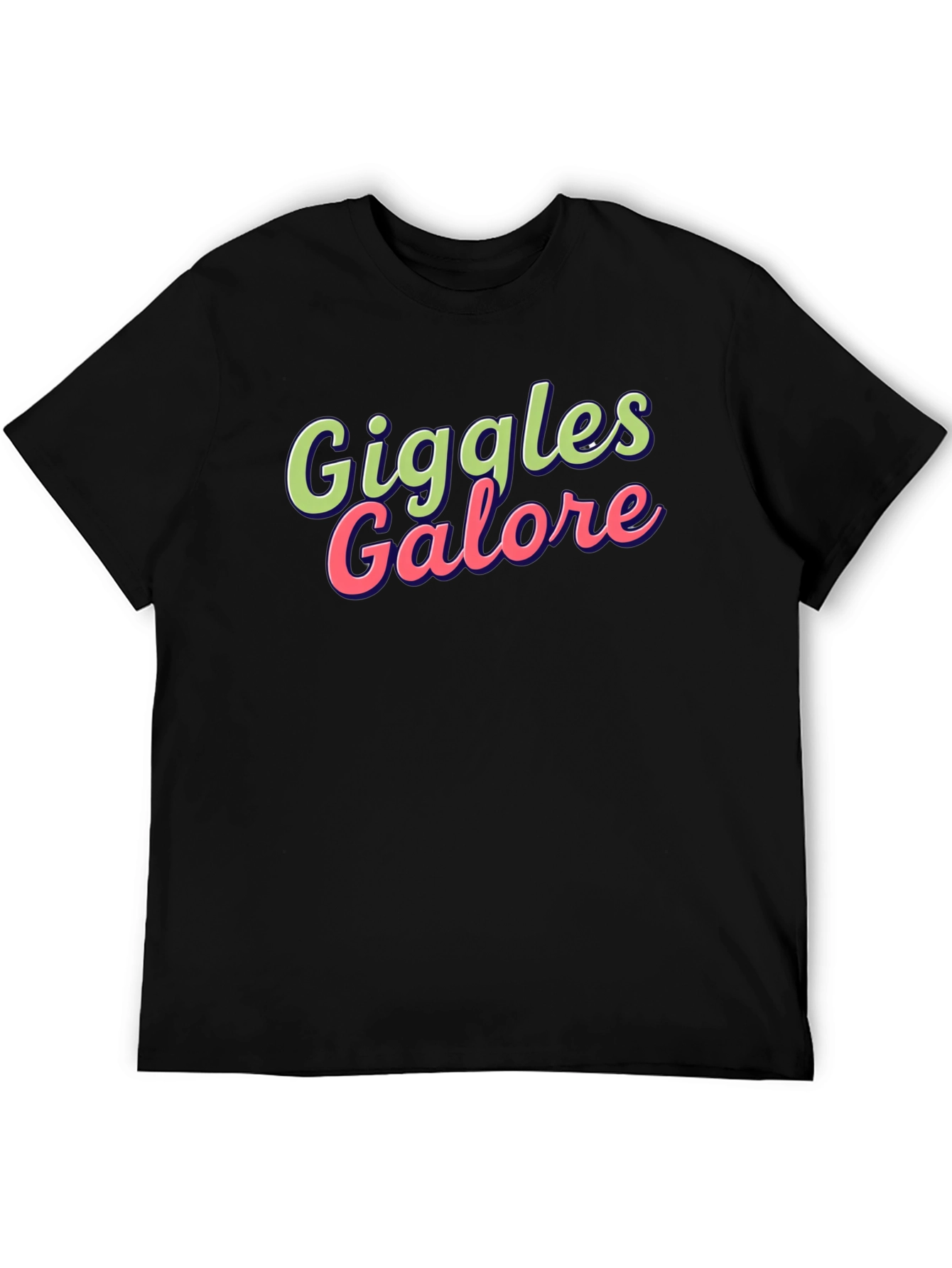 Giggles Galore Graphic Tee - Fun Black T-Shirt