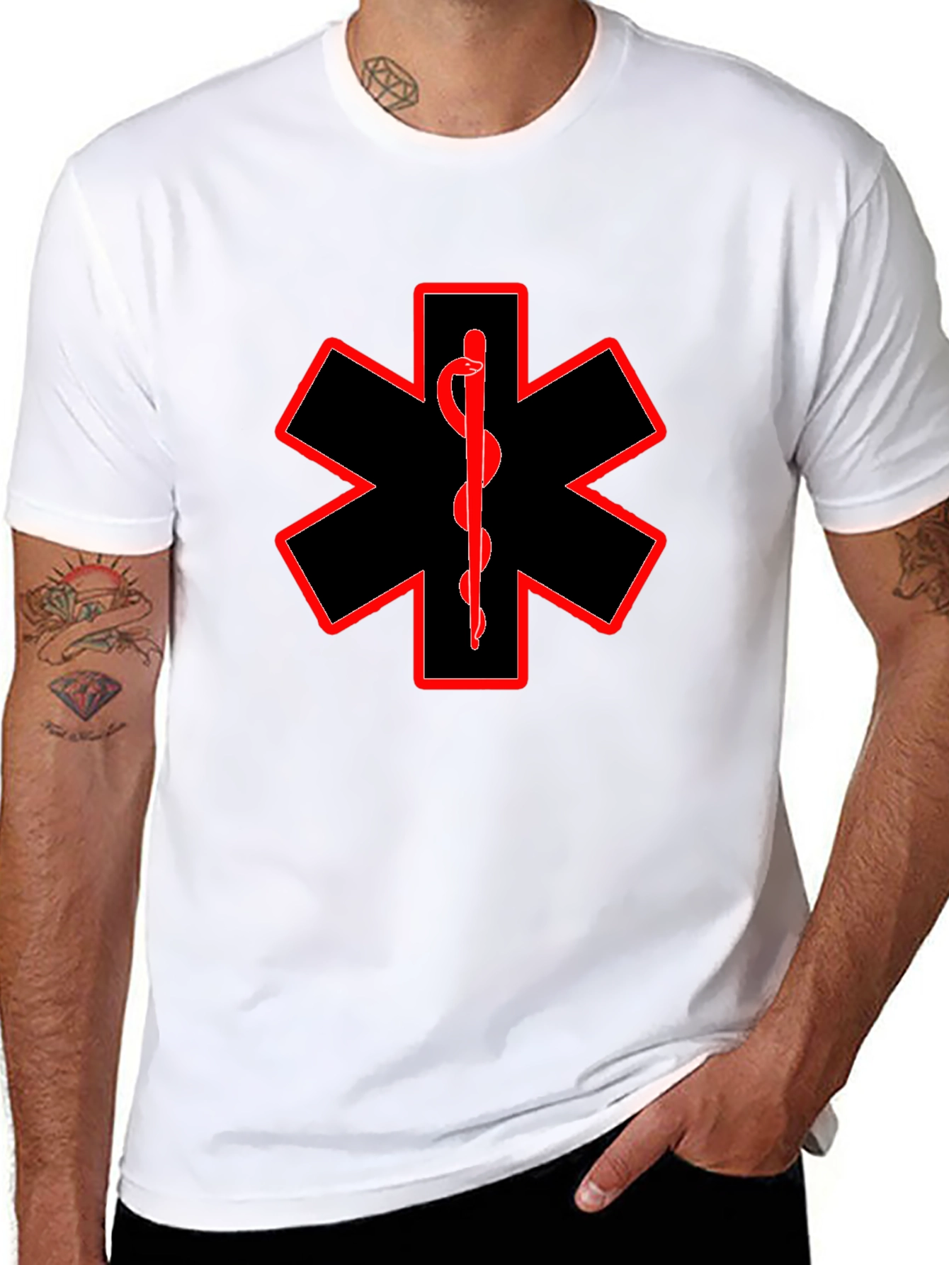 Star of Life EMS T-Shirt - Black