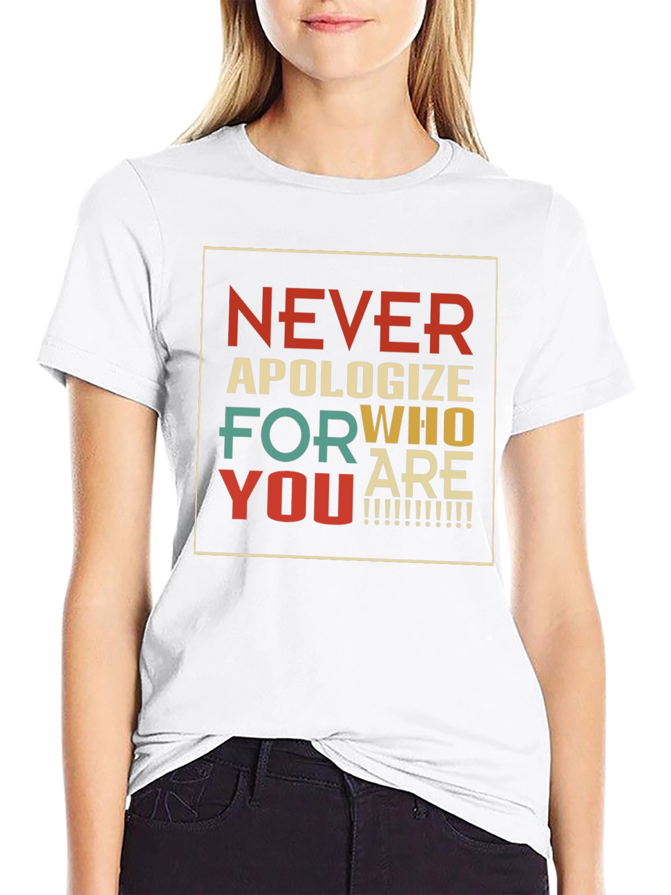 Retro Never Apologize T-Shirt - Inspirational Graphic Tee