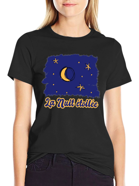 Starry Night T-Shirt - La Nuit Étoilée Graphic Tee
