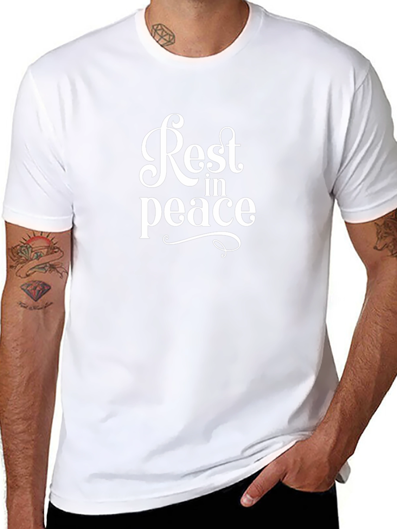 Rest In Peace Graphic Black T-Shirt