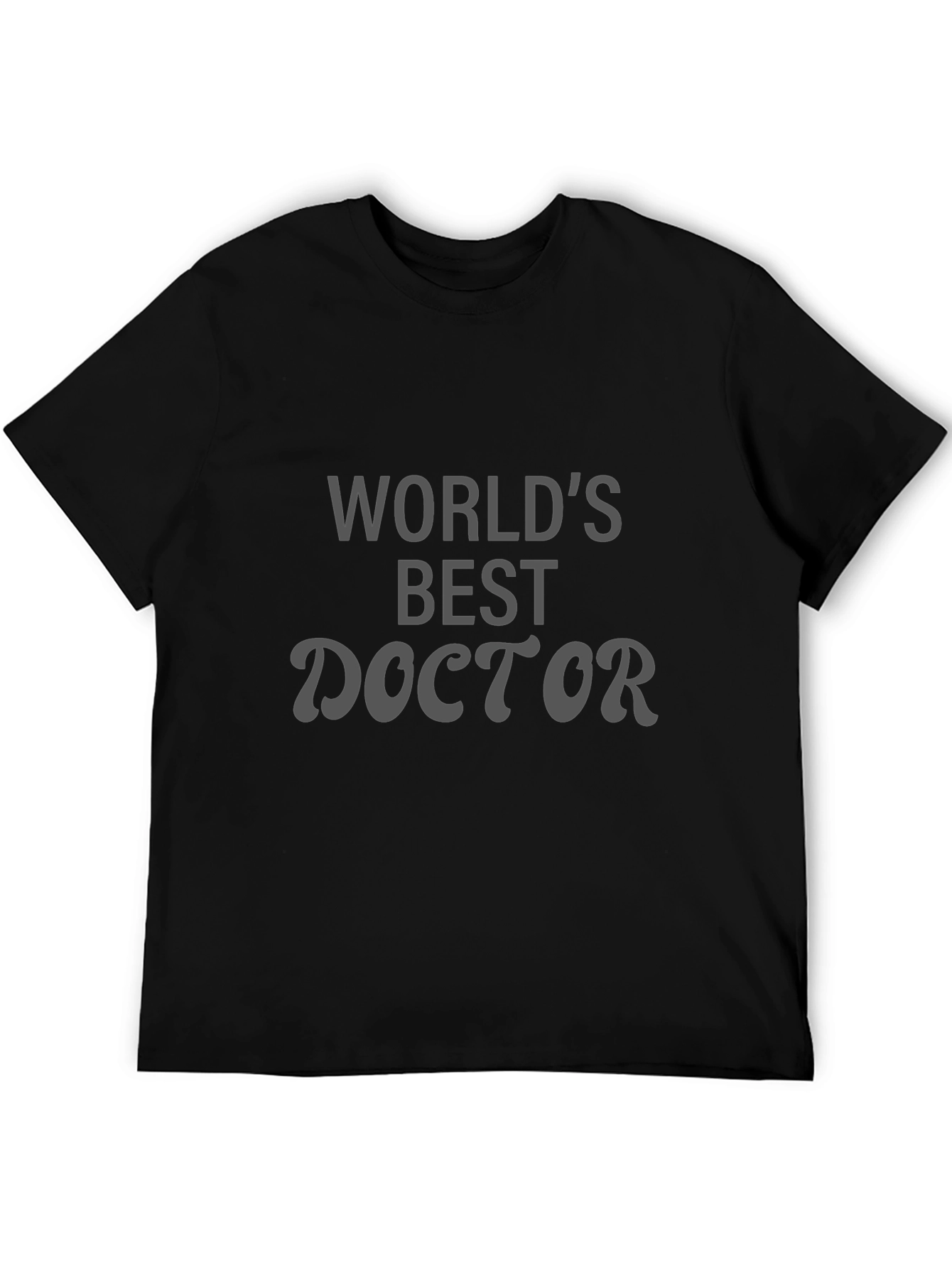 Worlds Best Doctor Black T-Shirt
