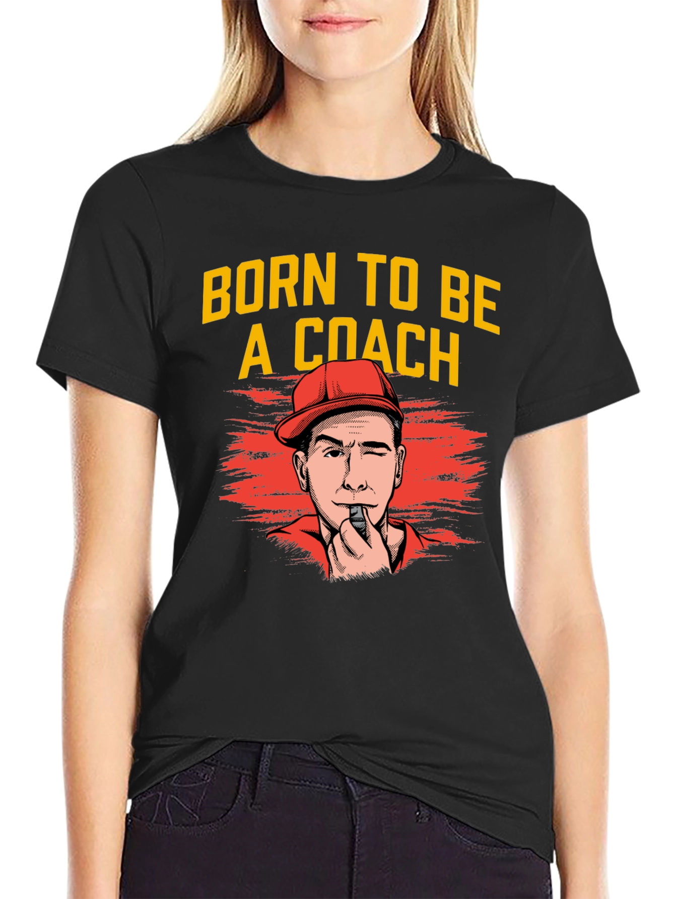Born to Be A Coach T-Shirt - Black
