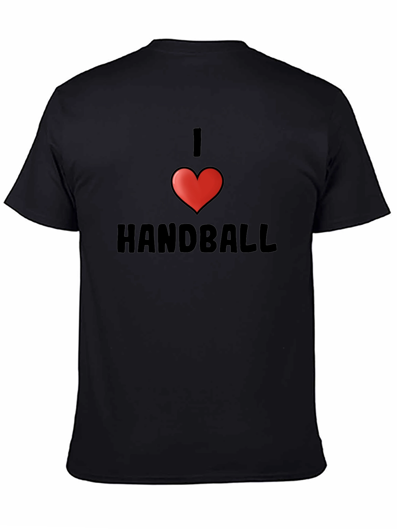 I Love Handball Black T-Shirt