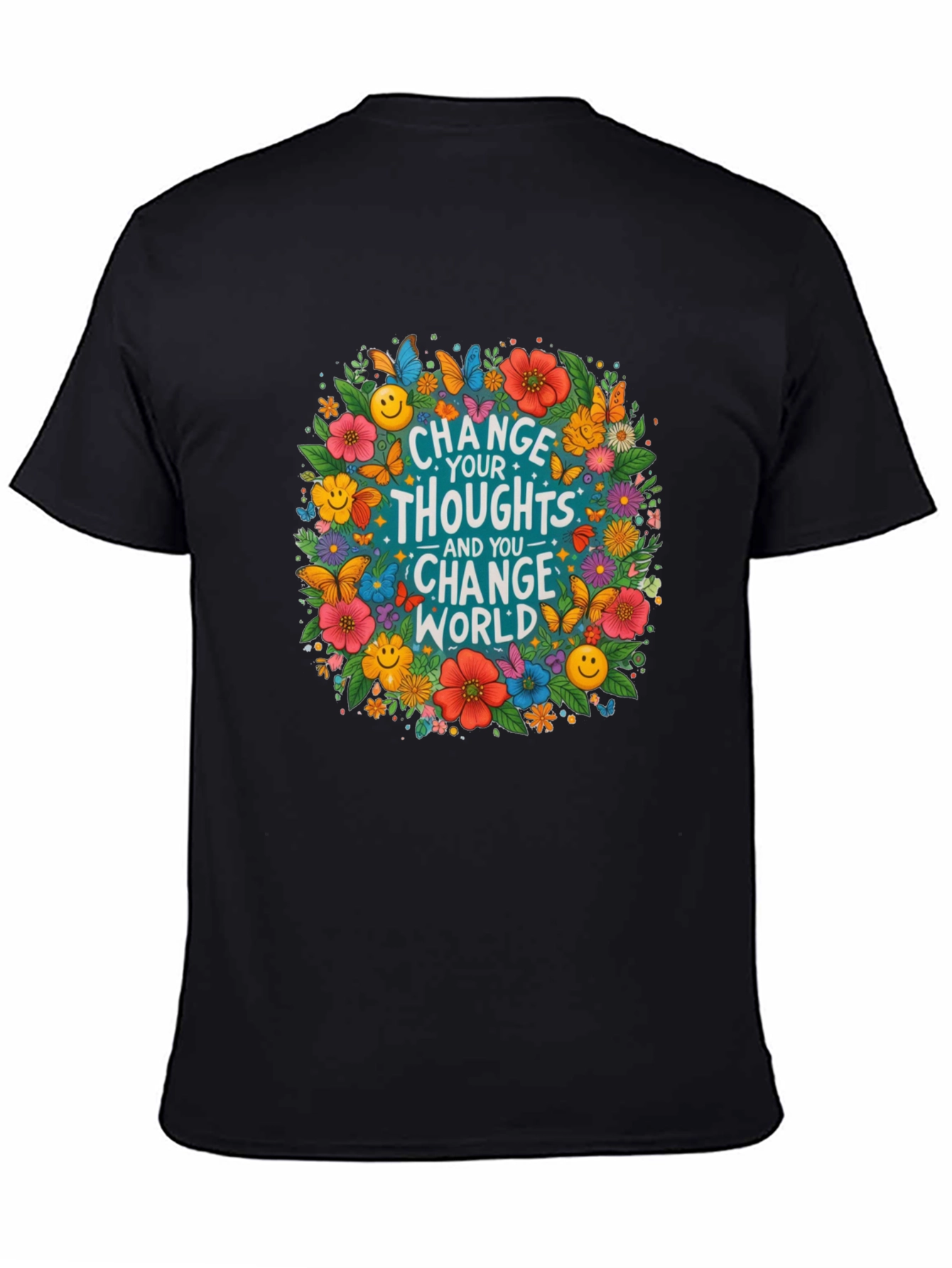Floral Change Your Thoughts T-Shirt