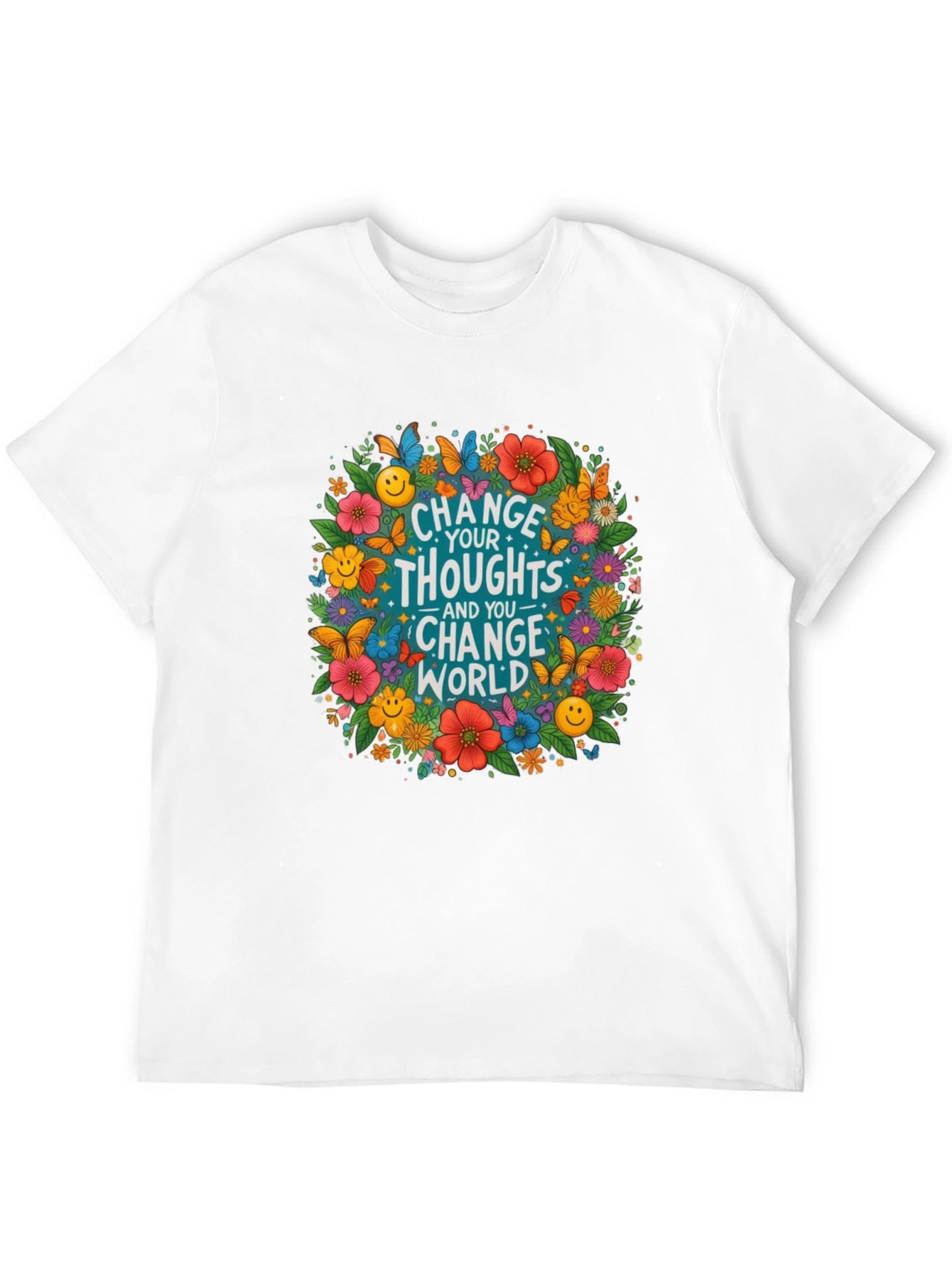 Floral Change Your Thoughts T-Shirt