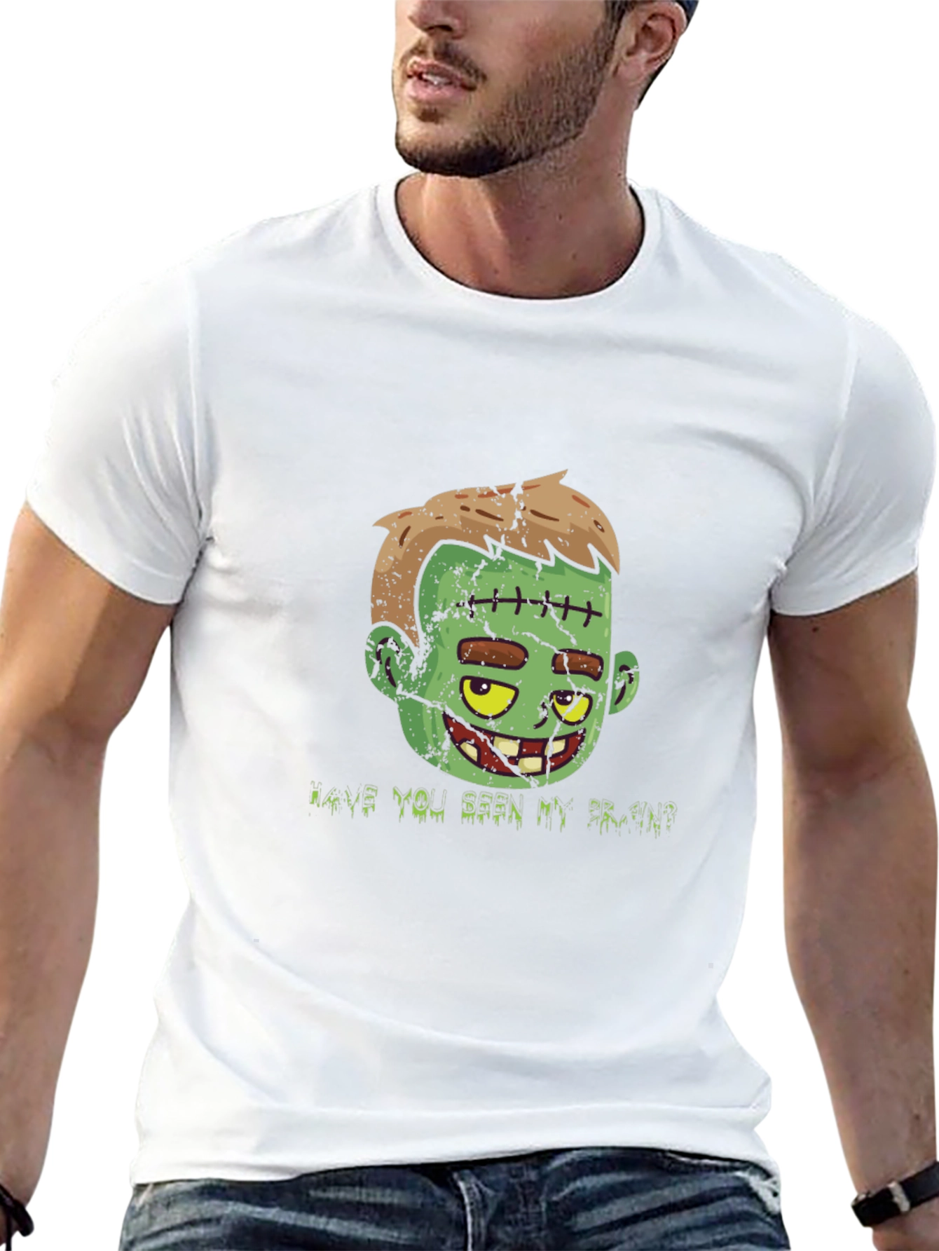 Zombie Brain T-Shirt - Halloween Graphic Tee
