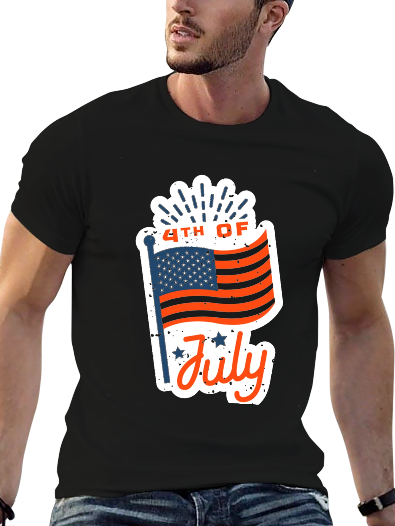 Patriotic 4th of July Graphic T-Shirt