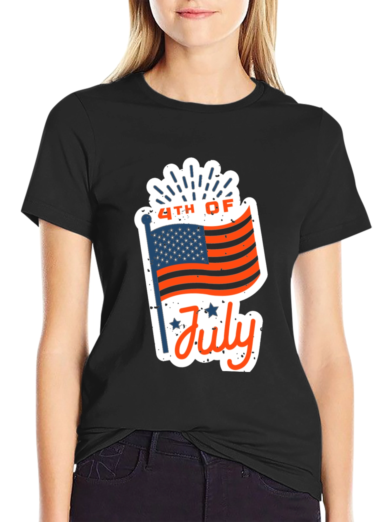 Patriotic 4th of July Graphic T-Shirt
