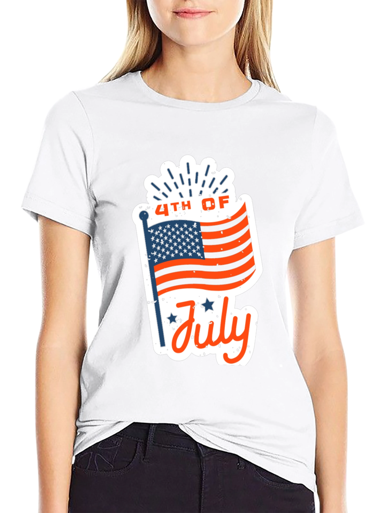 Patriotic 4th of July Graphic T-Shirt