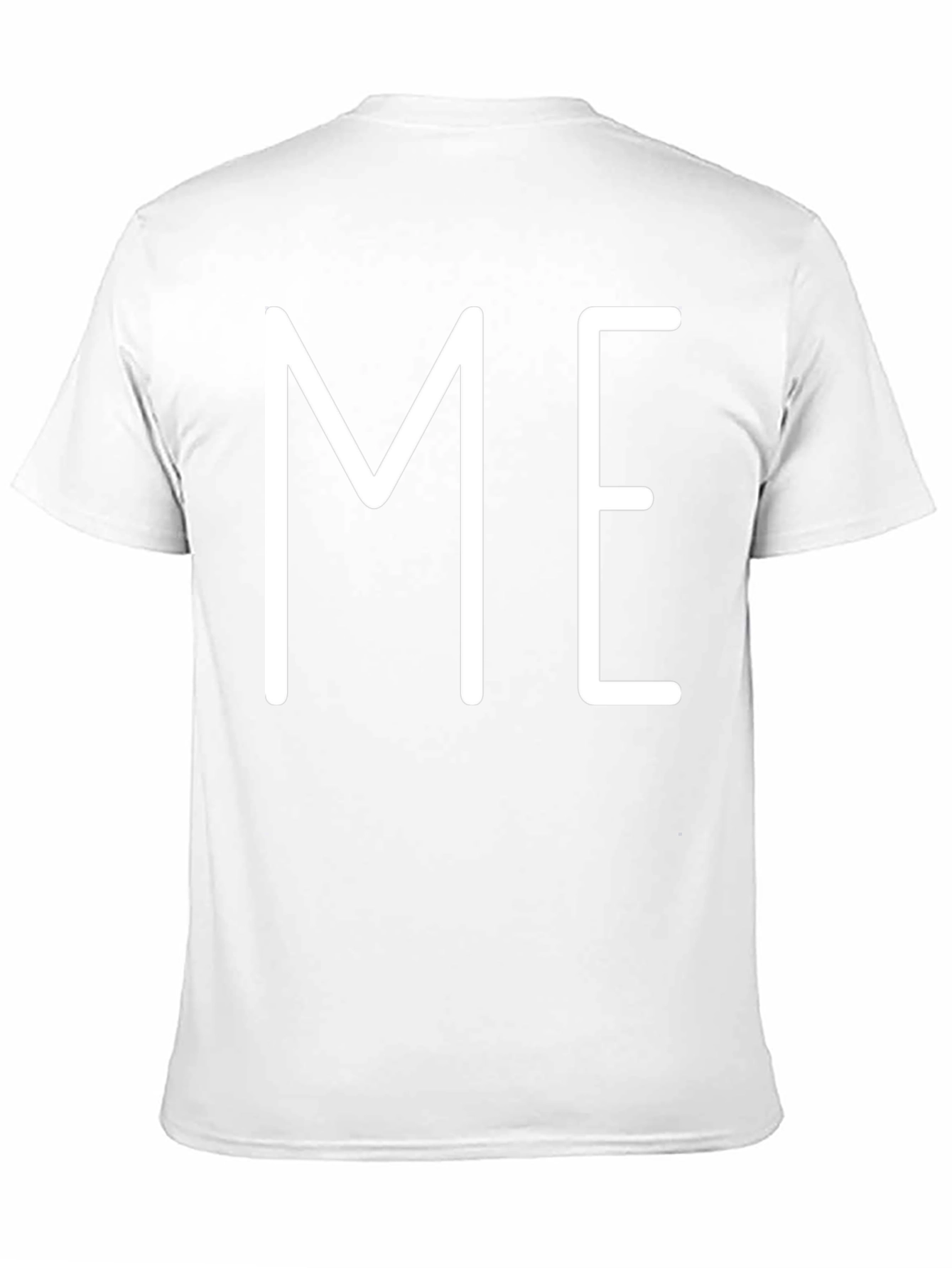 Minimalist ME Graphic Print Black T-Shirt