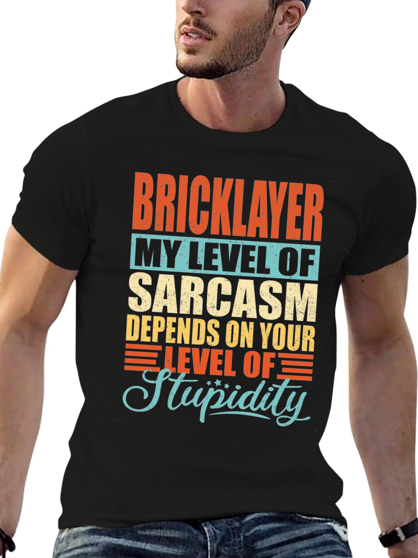 Bricklayer Sarcasm Humor Graphic T-Shirt