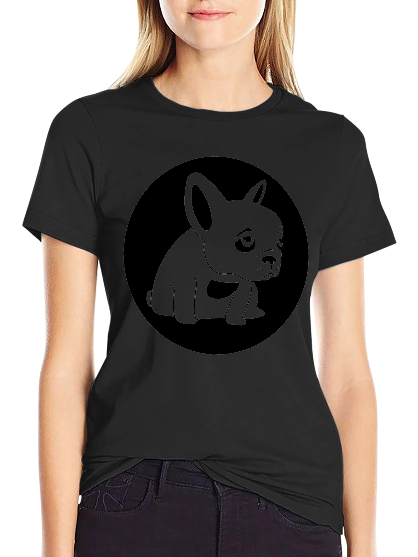 Dog Graphic Tee - Black T-Shirt